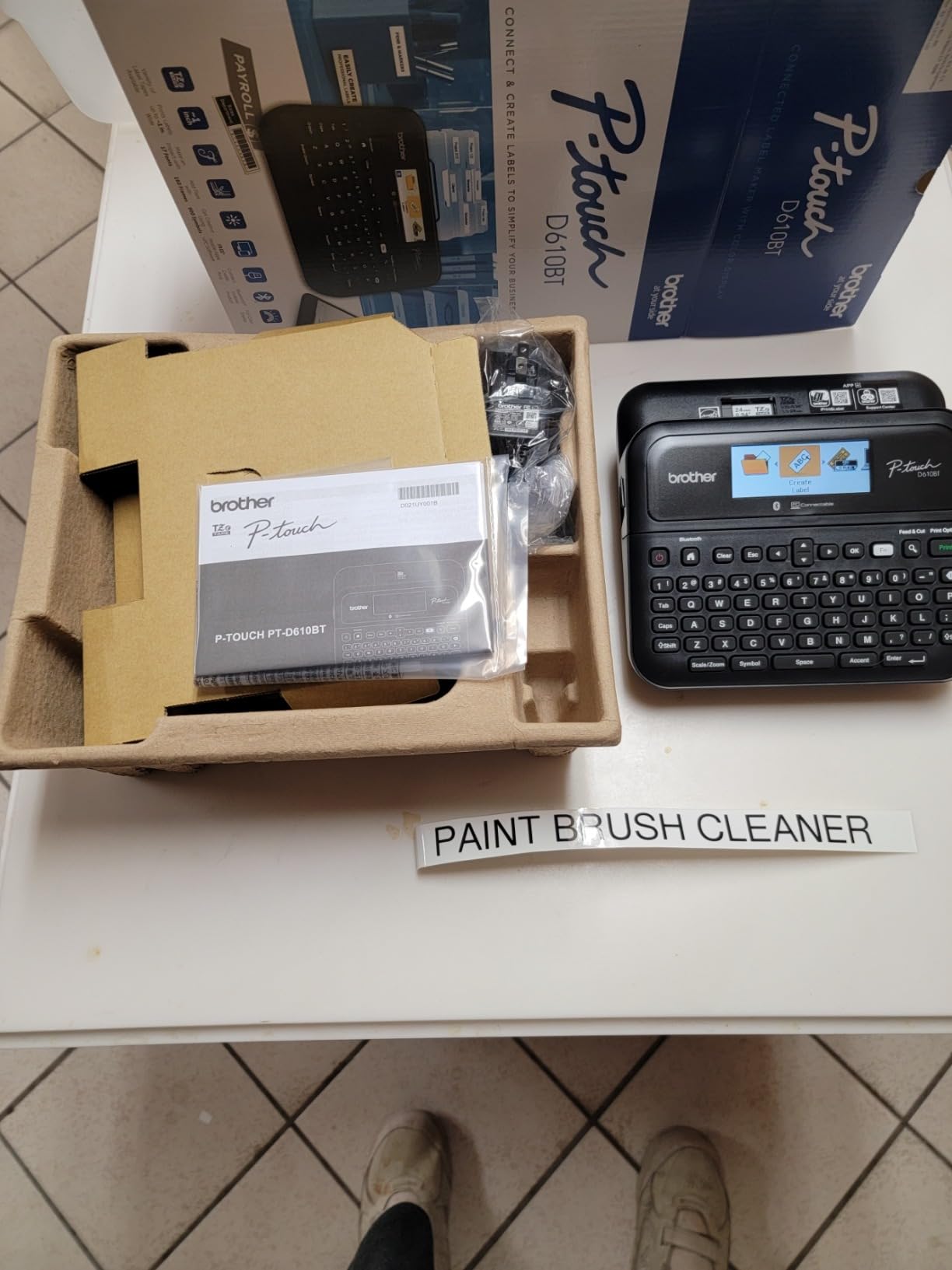 Brother P-Touch PT-D610BT Business Professional Connected Label Maker with Bluetooth | Bluetooth connectivity customer photo 1