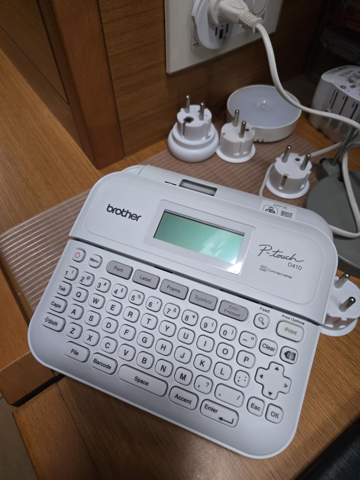 Brother P-Touch PT-D410 Home / Office Advanced Label Maker | Connect via USB to Create and Print on TZe Label Tapes up to ~3/4 inch, White | USB-Connected Label Maker, Prints on Brother Tze Tapes Up to 18mm, Includes Sample Tape, AC Adapter and USB Cable customer photo 1