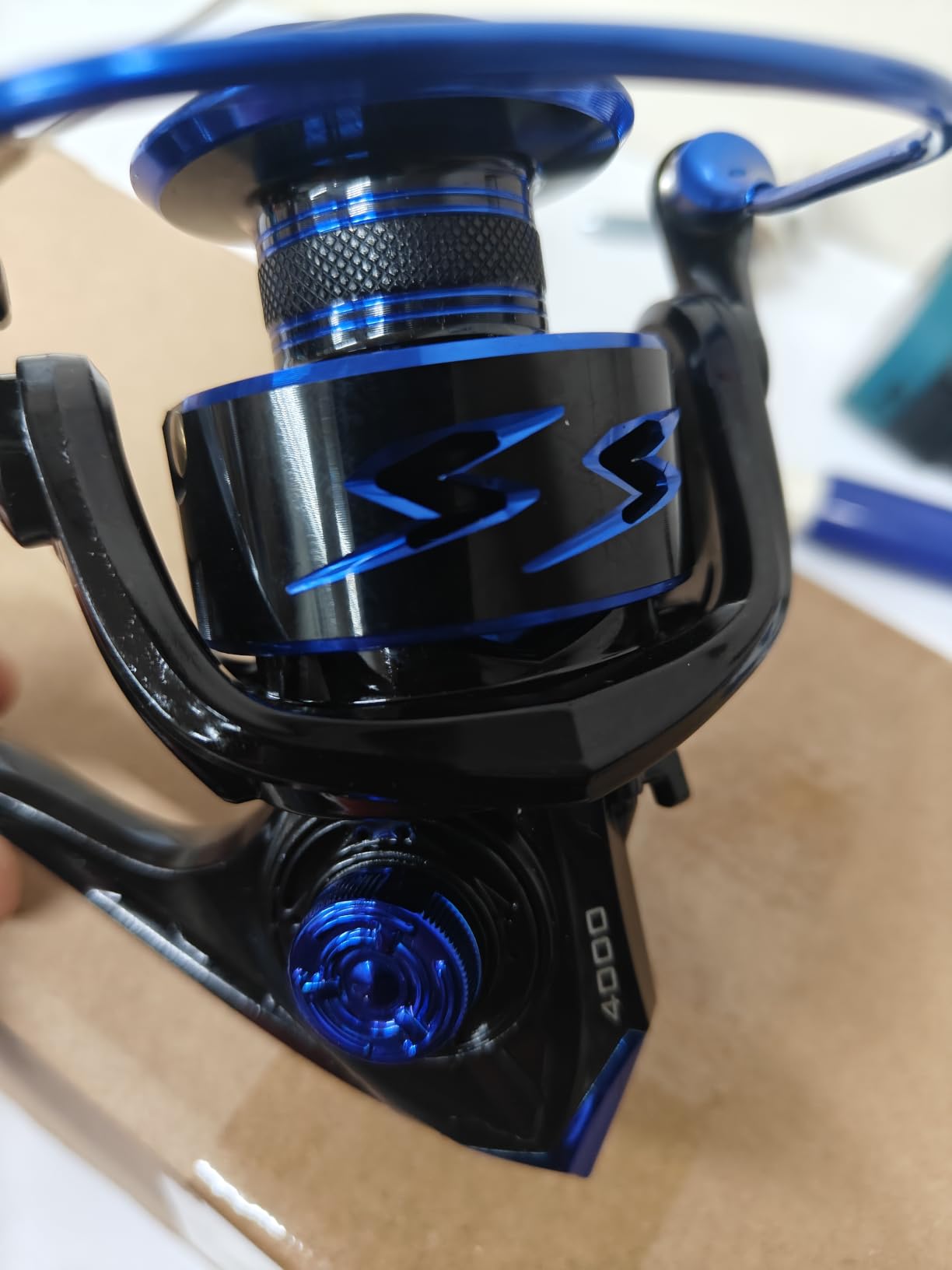 Sougayilang Spinning Reel and 2-Piece Fishing Rod Combo, Graphite & Fiberglass Rod, Split-Grip Cork Handle customer photo 1