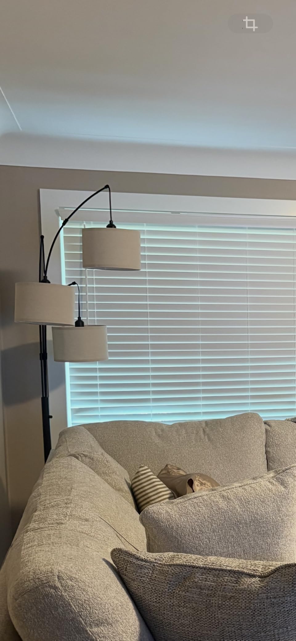 Dimmable 3 Lights Floor Lamp - 3000LM Super Bright Arc Floor Lamps for Living Room, Modern Tall Standing Lamp With Beige Shades, Mid Century Tree Floor Lamp for Bedroom Office, 3 LED Bulbs Included customer photo 2