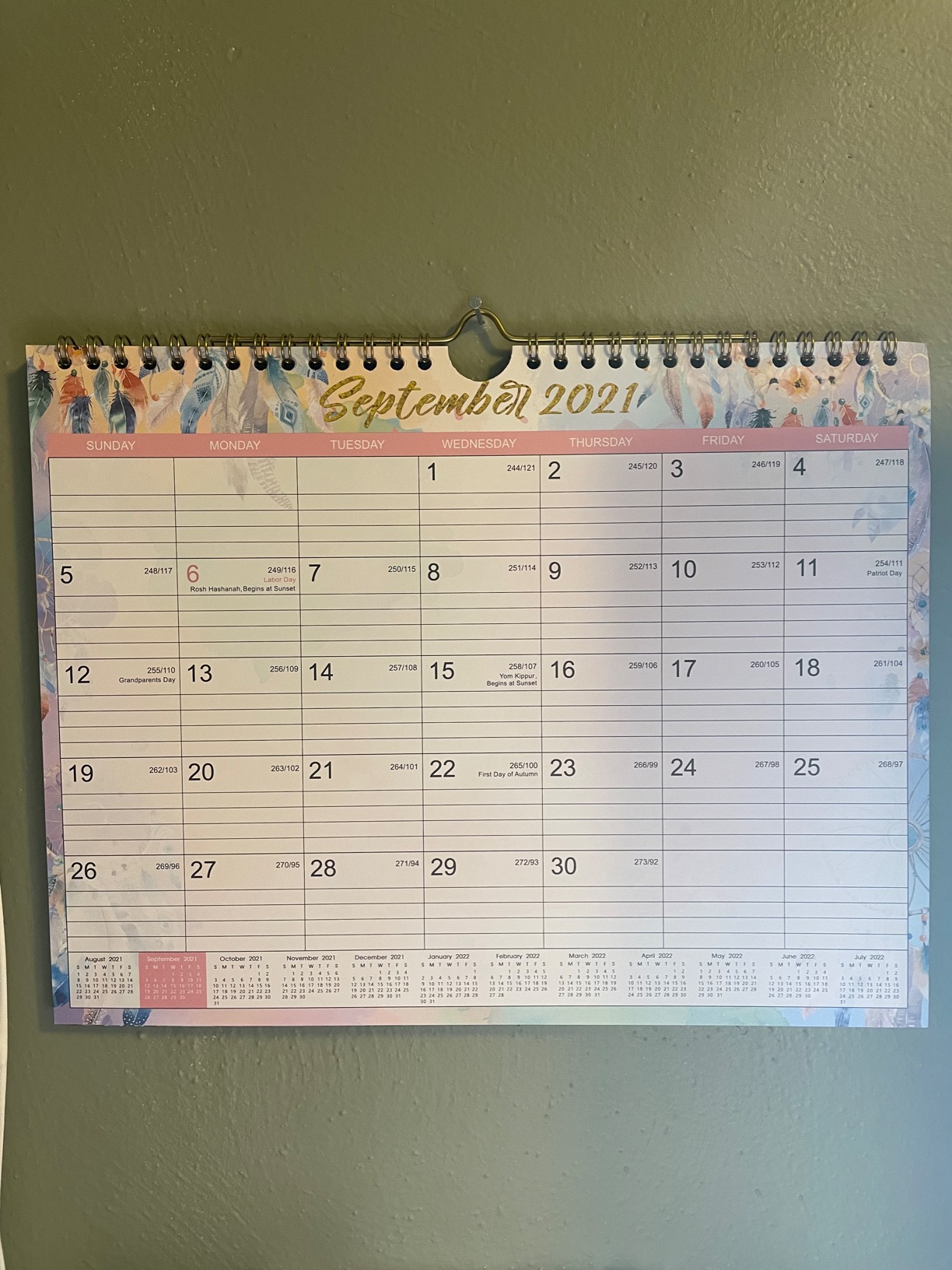 Large Dry Erase Calendar for Wall - Yearly Wall Calendar Dry Erase, 37