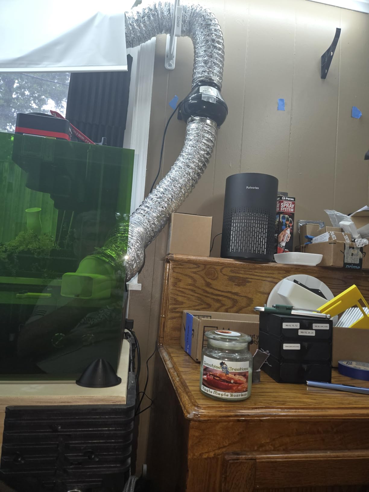 Purivortex Air Purifiers for Bedroom, Quiet Air Purifier with HEPA Filter for Pollen, Smoke, Dust, Pet Dander, Odor, Hair, Ozone Free, Covers Up to 880 Sq Ft, PX500 Black customer photo 1