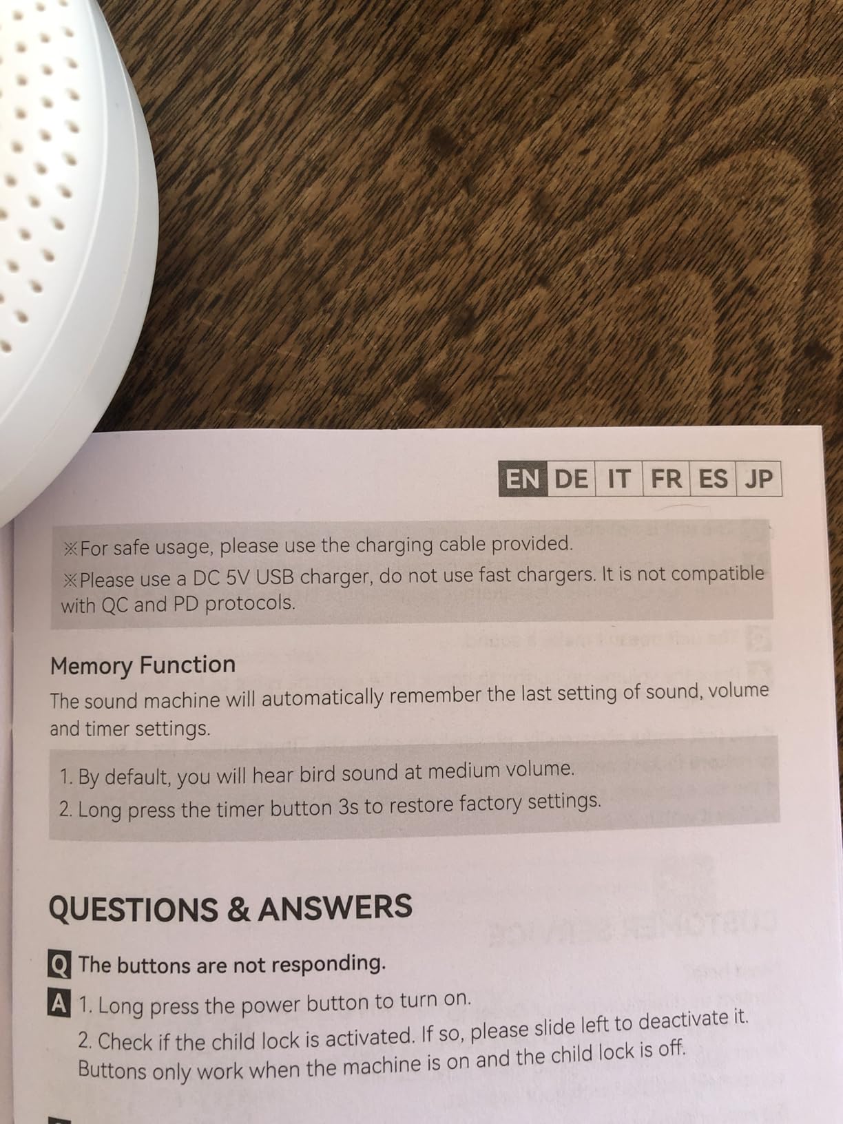 Portable Noise Machine for Baby Adult, Features Powerful Battery, 21 Soothing Sound, Noise Canceling for Office & Sleeping, Sound Therapy for Home, Travel, Registry Gift, Classic White customer photo 2