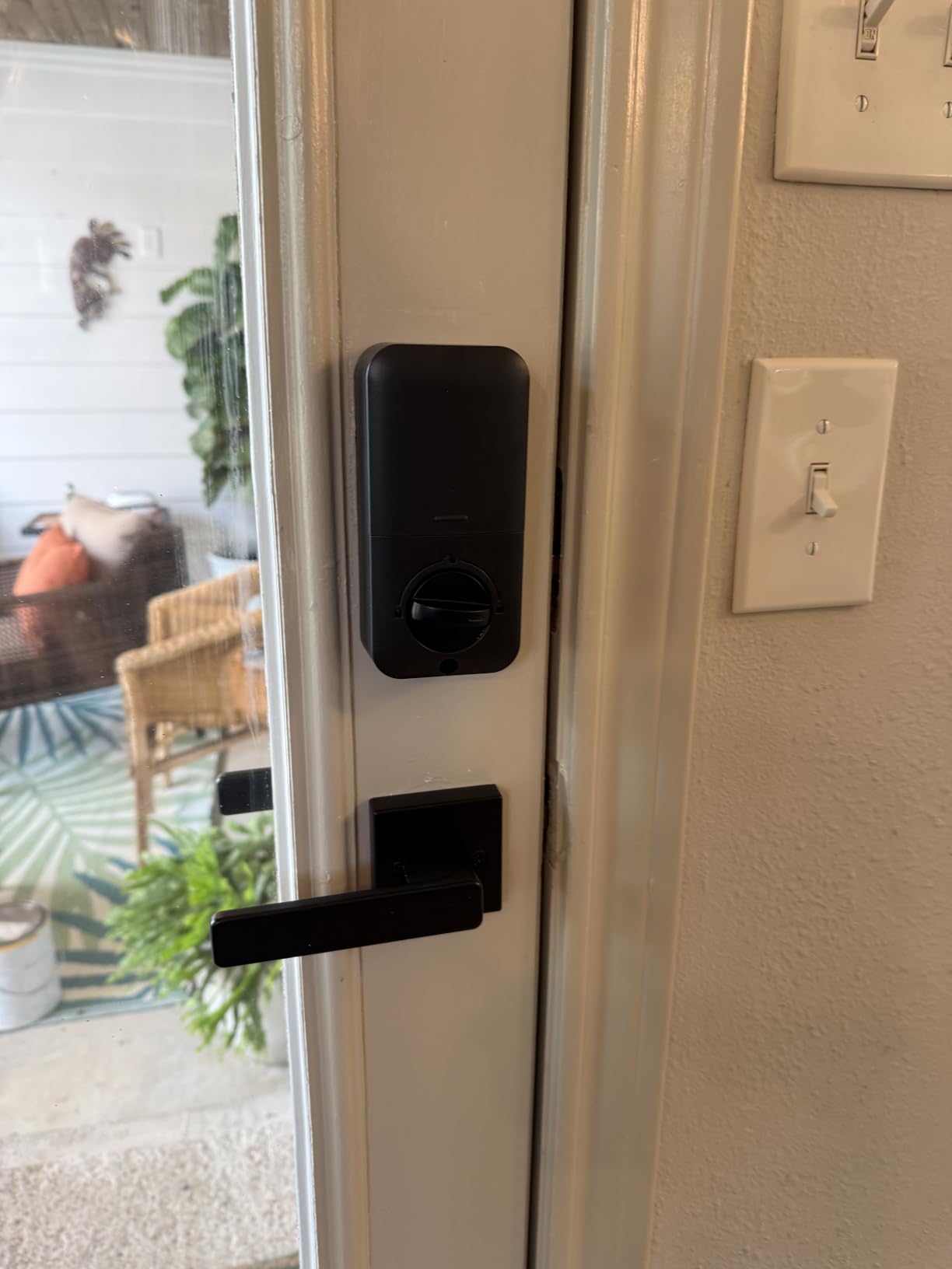 Zowill Keyless Entry Door Lock with 2 Lever Handles, Zowill Electronic Keypad Deadbolt, Auto-Locking, Anti-Peeping Password, Digital Code Door Lock, Front Door Handle Sets, Matte Black customer photo 1