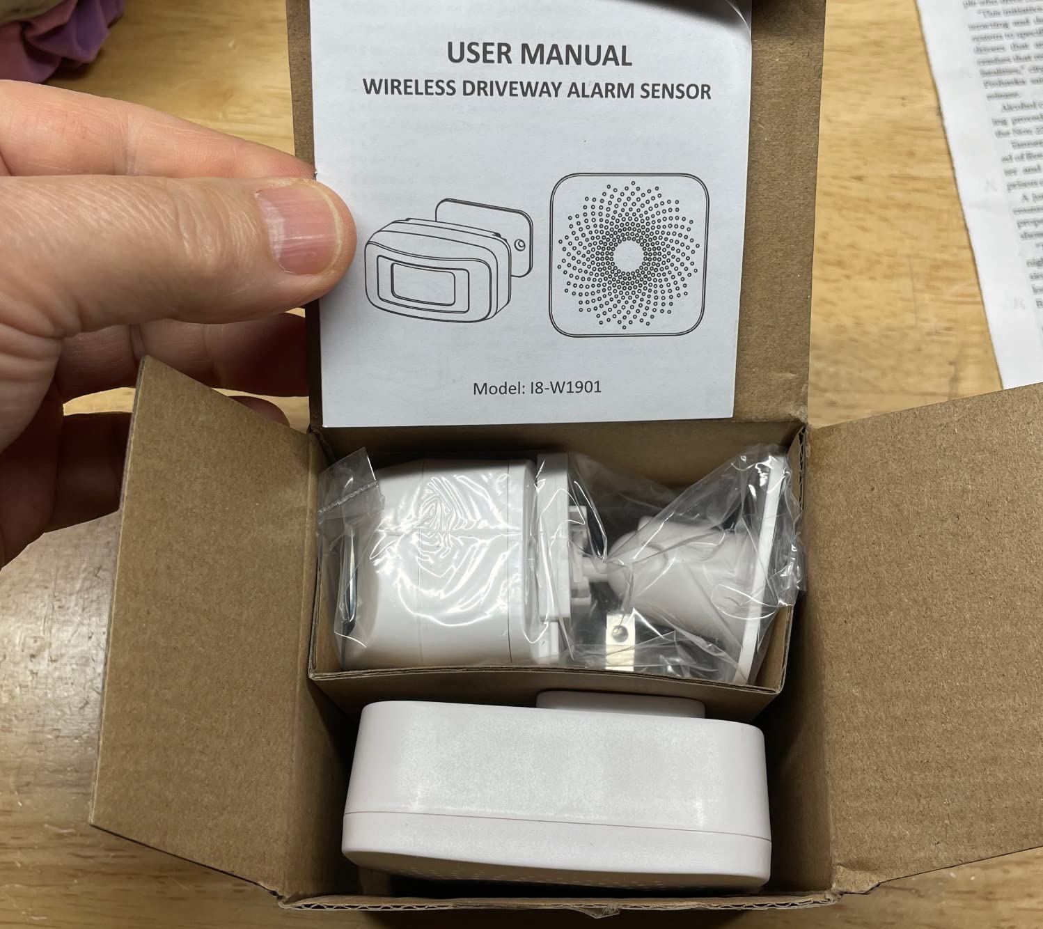 Driveway Alarms Wireless Outside, Weatherproof Motion Sensor Alarm System customer photo 2