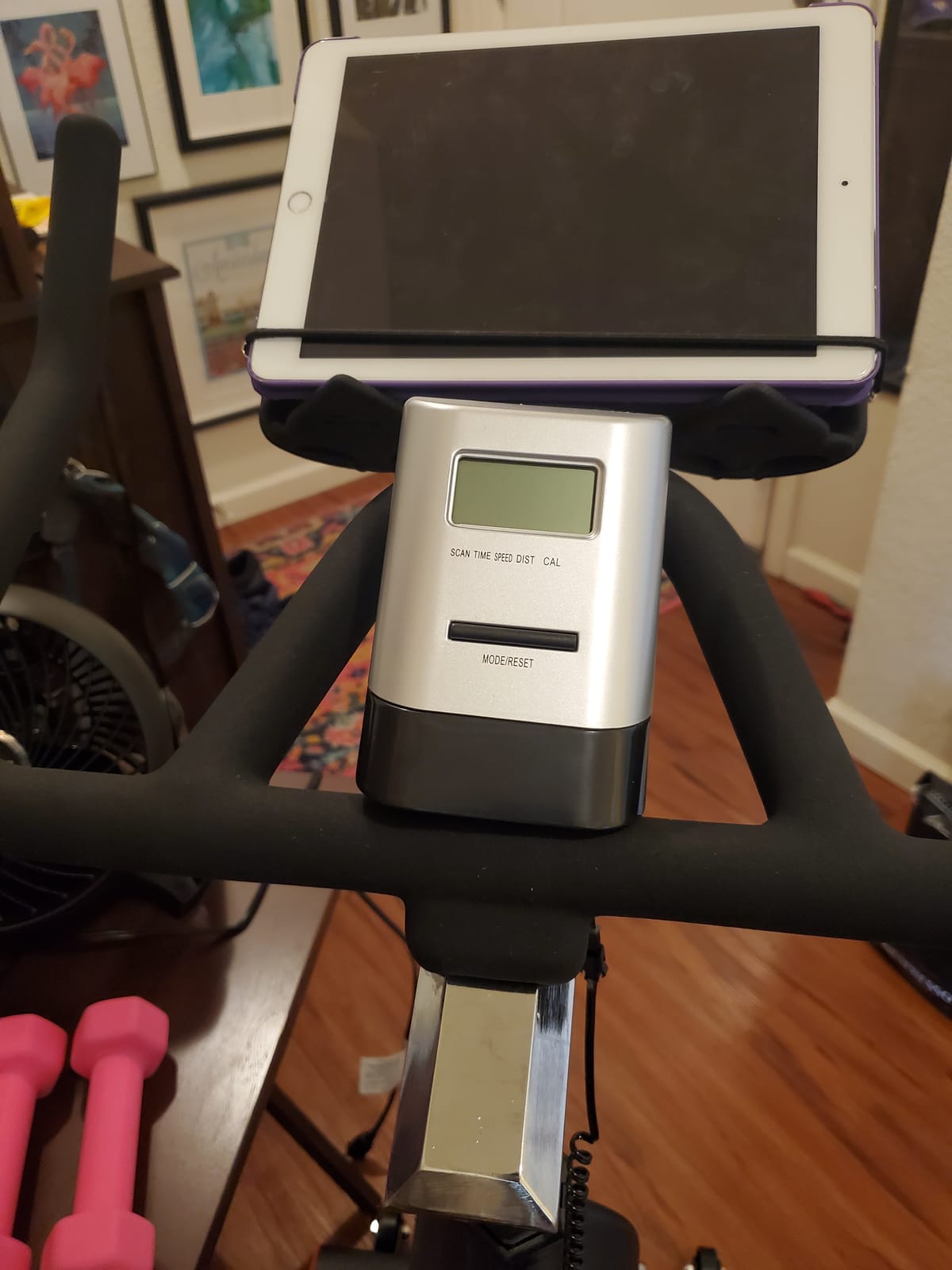 JOROTO Exercise Bike, Magnetic Stationary Bikes for Home | 40LBS Flywheel, App Supported Indoor Bike with 350LBS Weight Capacity, Low Noise, Digital Monitor, Bottle & Tablet Holder customer photo 1