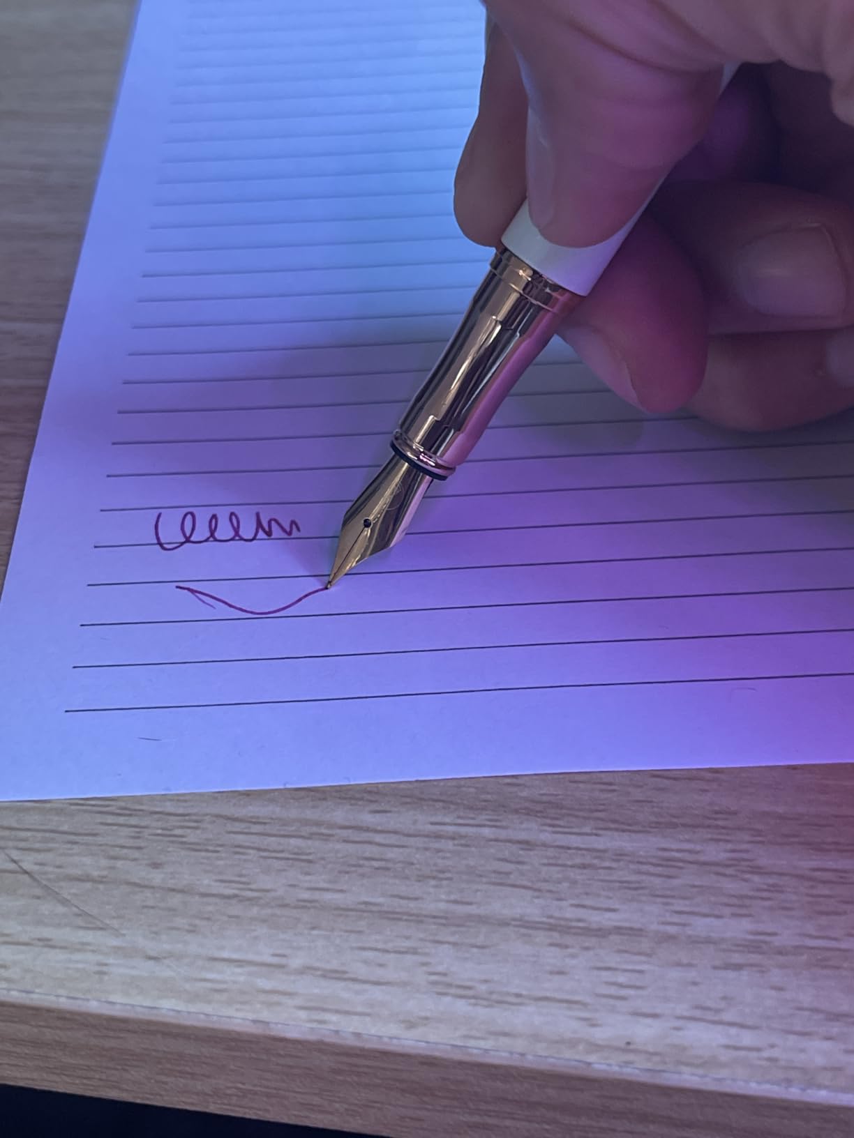 Pelikan Jazz Noble 821681 Fountain Pen Mother of Pearl (White) for Right-Handed and Left-Handed Users, Elegant Metal Cartridge Fountain Pen, Nib M customer photo 1