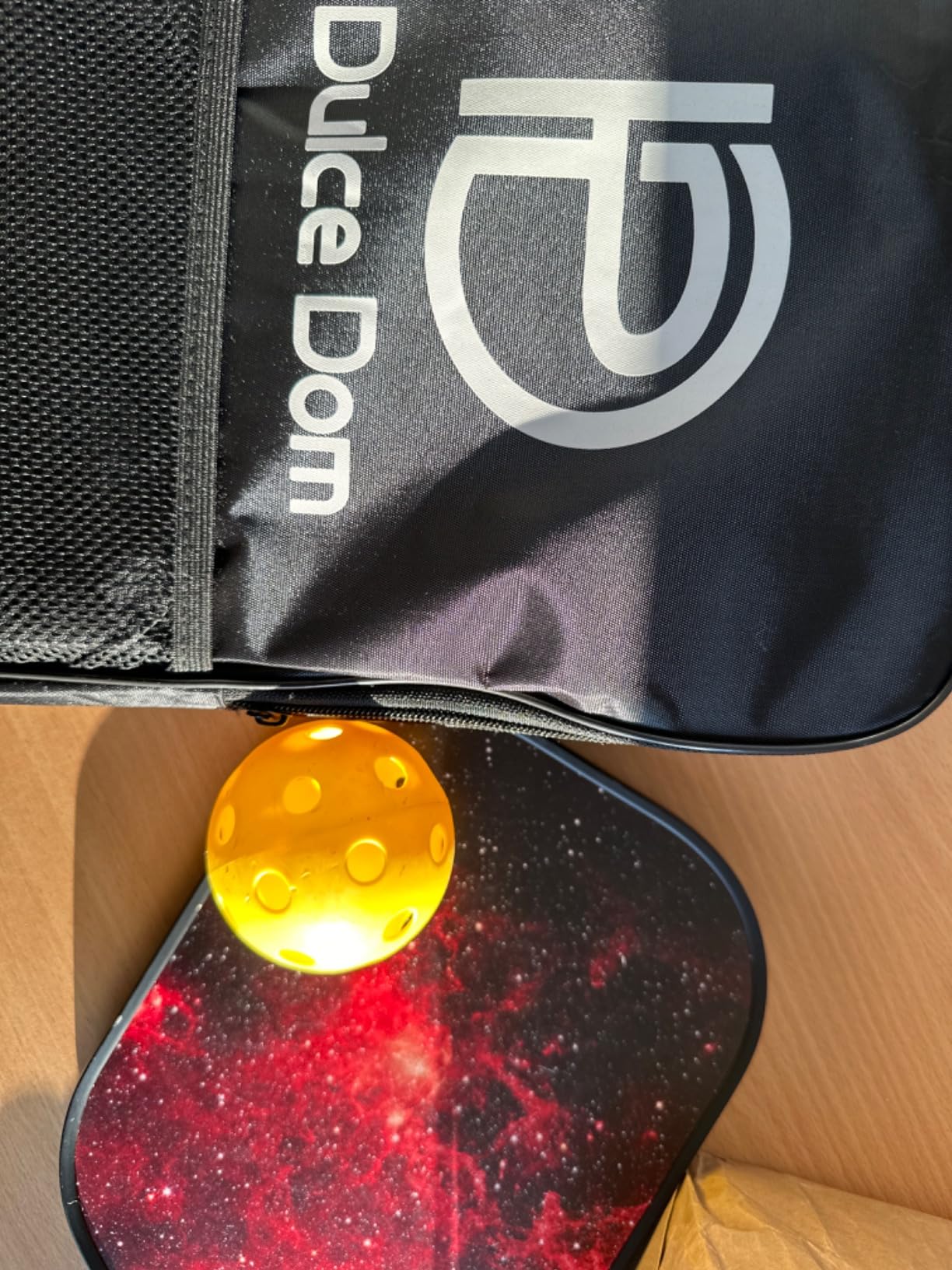 DULCE DOM Pickleball Paddles Set of 2/4 - USAPA Approved | Fiberglass/Graphite Surface Pickle Ball Rackets with Carrying Bag, Ideal Training Equipment for Beginner Intermediate customer photo 2