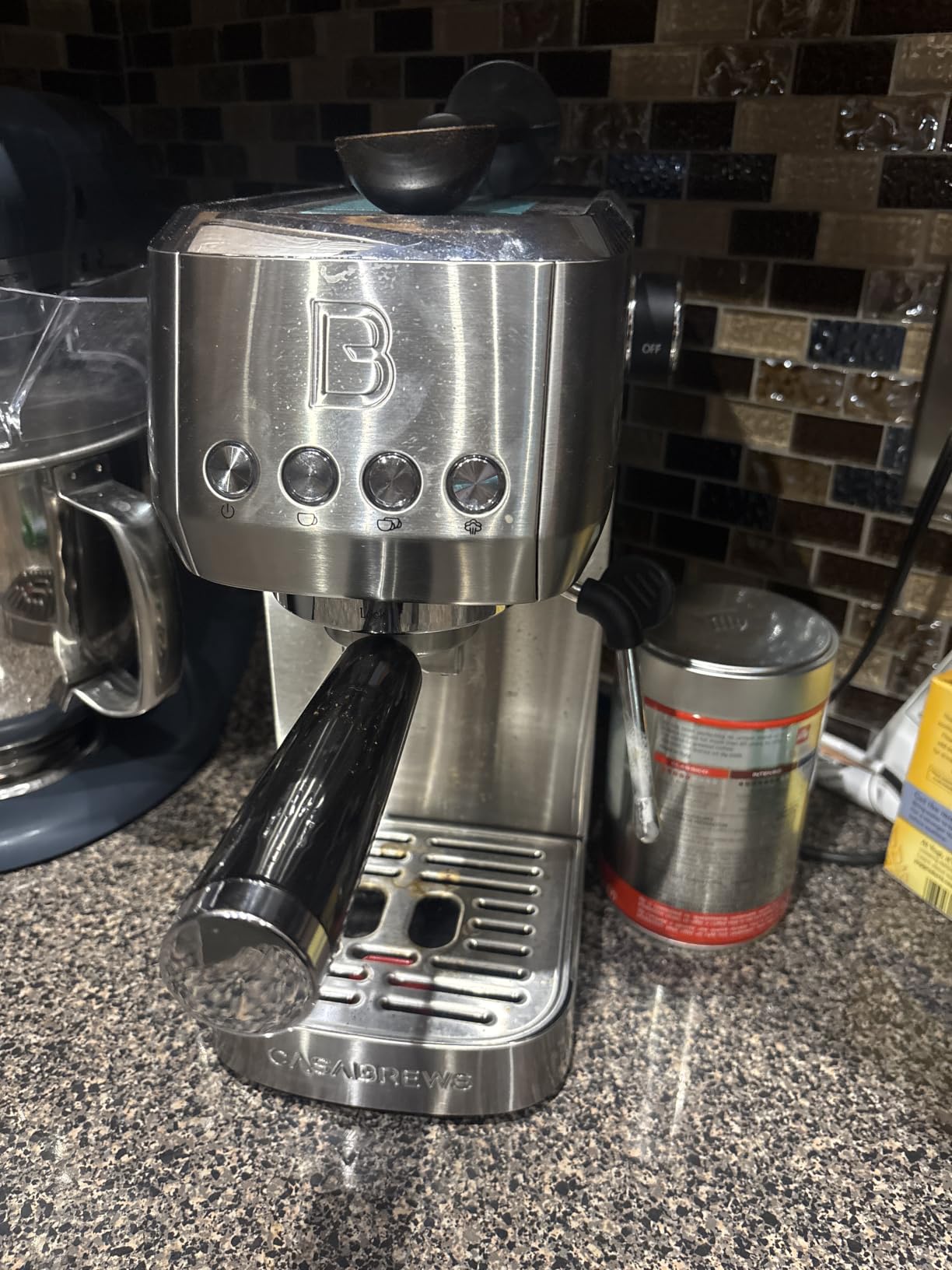 CASABREWS 3700 Essential Stainless Steel Espresso Machine with Steam Wand, 20-Bar Italian Pump customer photo 2