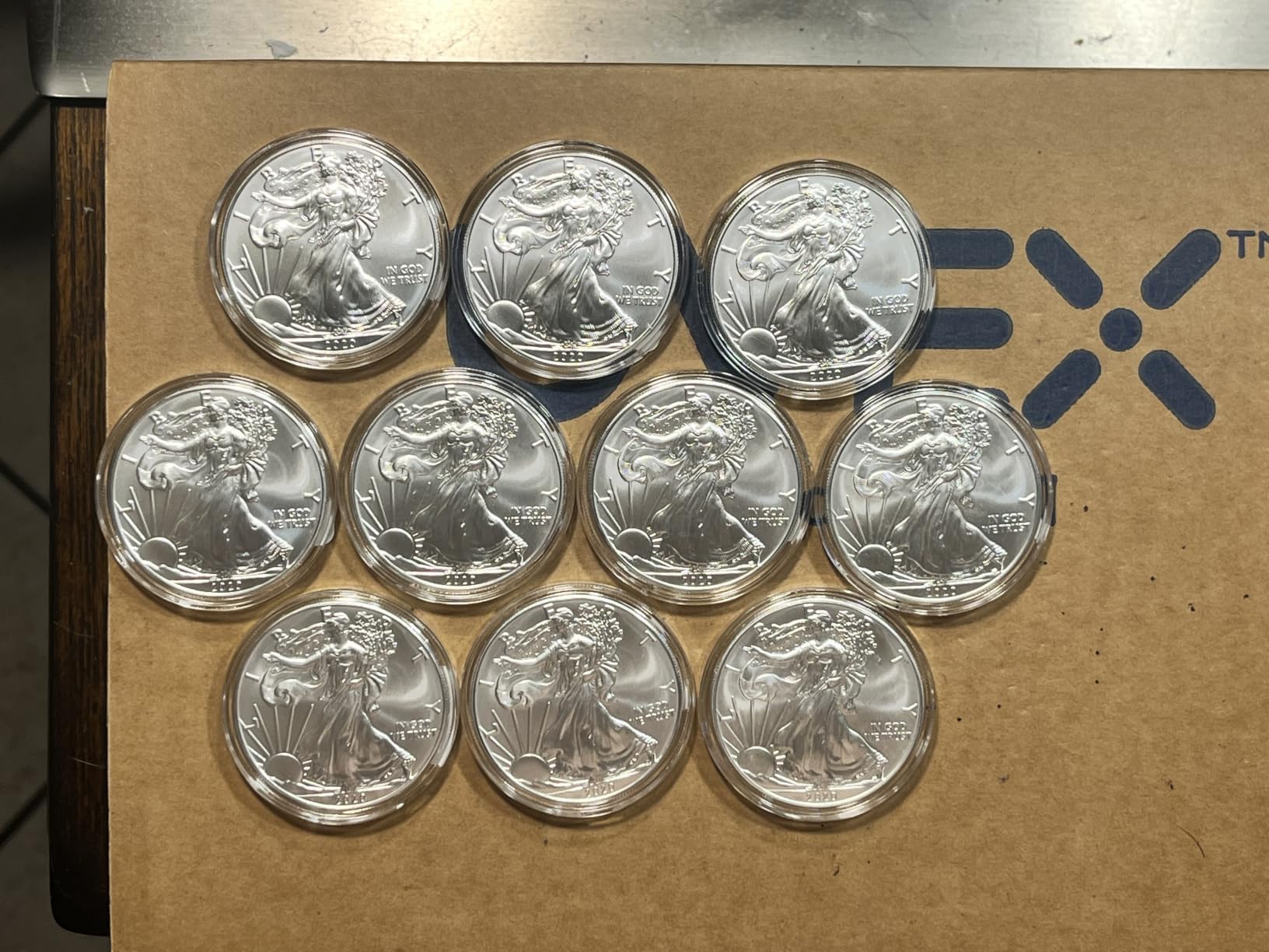 20 Pcs 40.6mm Acrylic Silver Eagle Coin Holder | Fit American Silver Eagle Dollar, Silver Fiji Taku and Silver Libertad, Acrylic Coin Protector Cases customer photo 1
