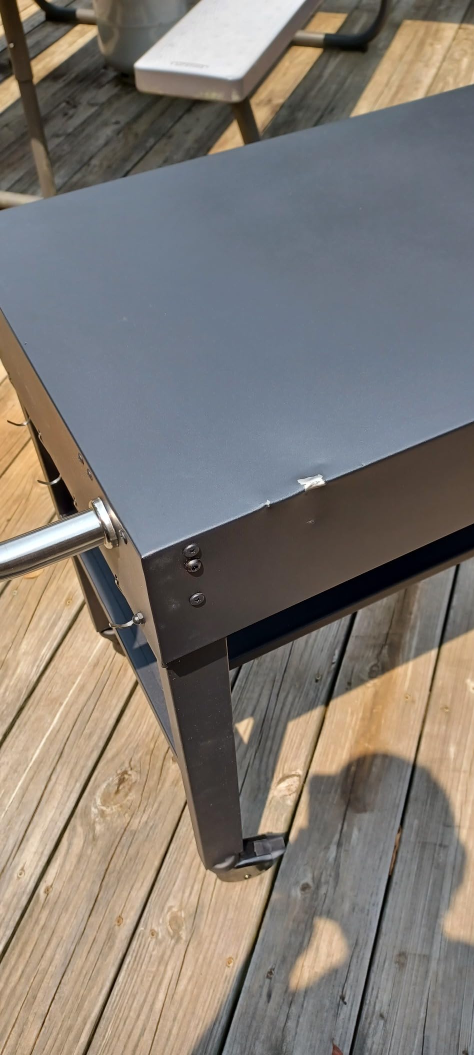 Portable Outdoor Grill Table, Folding Grill Cart with Wheels | Blackstone Griddle Stand for 17