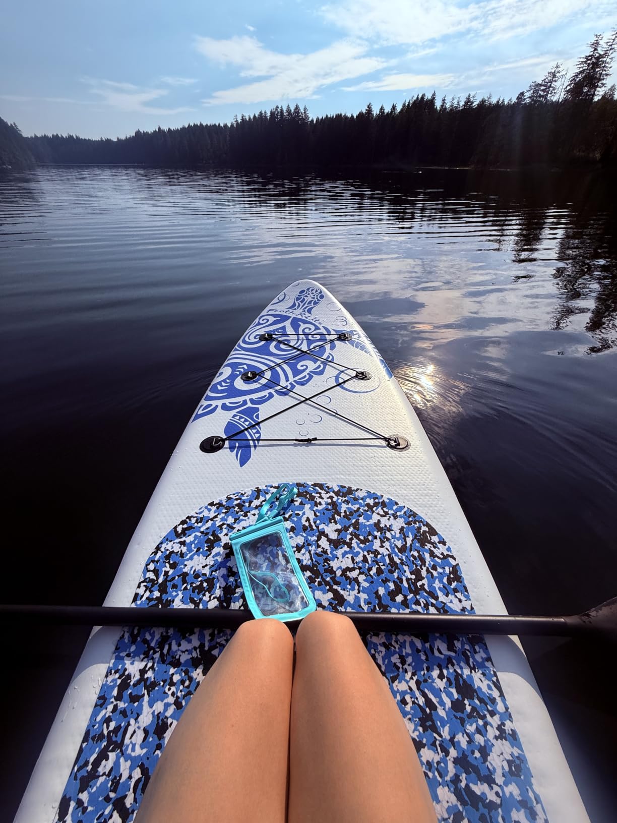 FEATH-R-LITE Inflatable Stand Up Paddle Board with Beginner SUP Accessories | 10'6''/11' Ultra-Light SUP,Anti-Slip EVA Deck,Versatile Yoga Inflatable Paddle Boards for Adults & Youth of All Skill Levels customer photo 2
