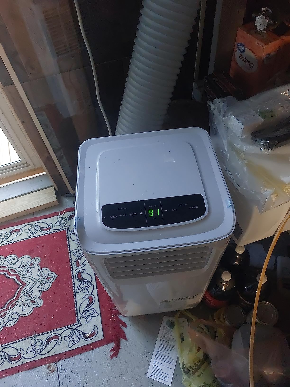 Aoxun 12000BTU Portable Air Conditioner with Heater, 5-in-1 Portable AC Unit with Cooling & Heating, Fan & Dehumidifier up to 520 sq.ft, 24H Timer, Remote Control and Window Kit Included, White customer photo 2