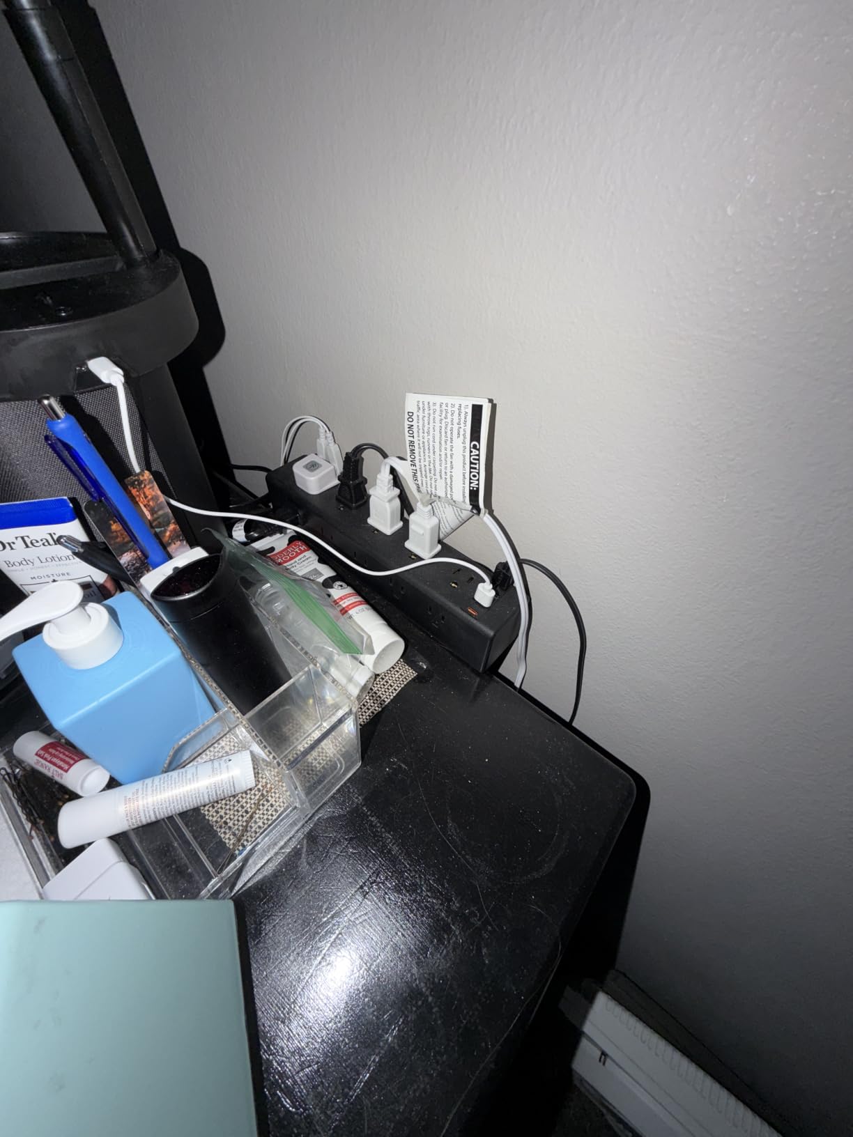 CCCEI Standing Desk Clamp Power Strip with 15 Outlets, Widely Spaced Desktop Edge Mount Surge Protector Outlet, Fast Charging USB-A and USB-C Ports, 6 FT Flat Plug, Black Fit 1.6 inch Table top customer photo 1