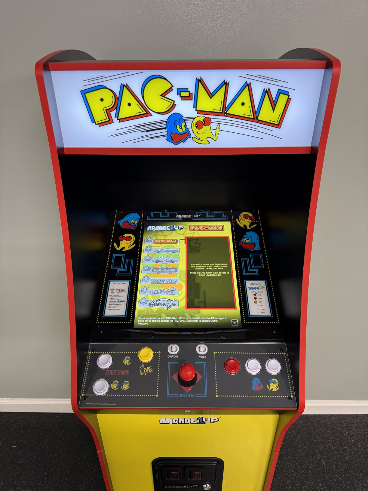 Arcade1Up Pac-Man Deluxe Arcade Gaming Cabinet, 14 Classic Games | Real Feel Joysticks and Buttons, 17-Inch Color Screen customer photo 1