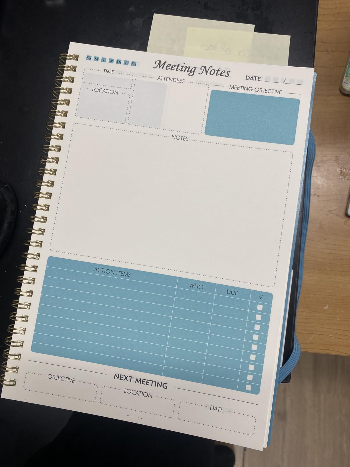 Meeting Notebook for Work, Meeting Planner 160 Pages customer photo 1