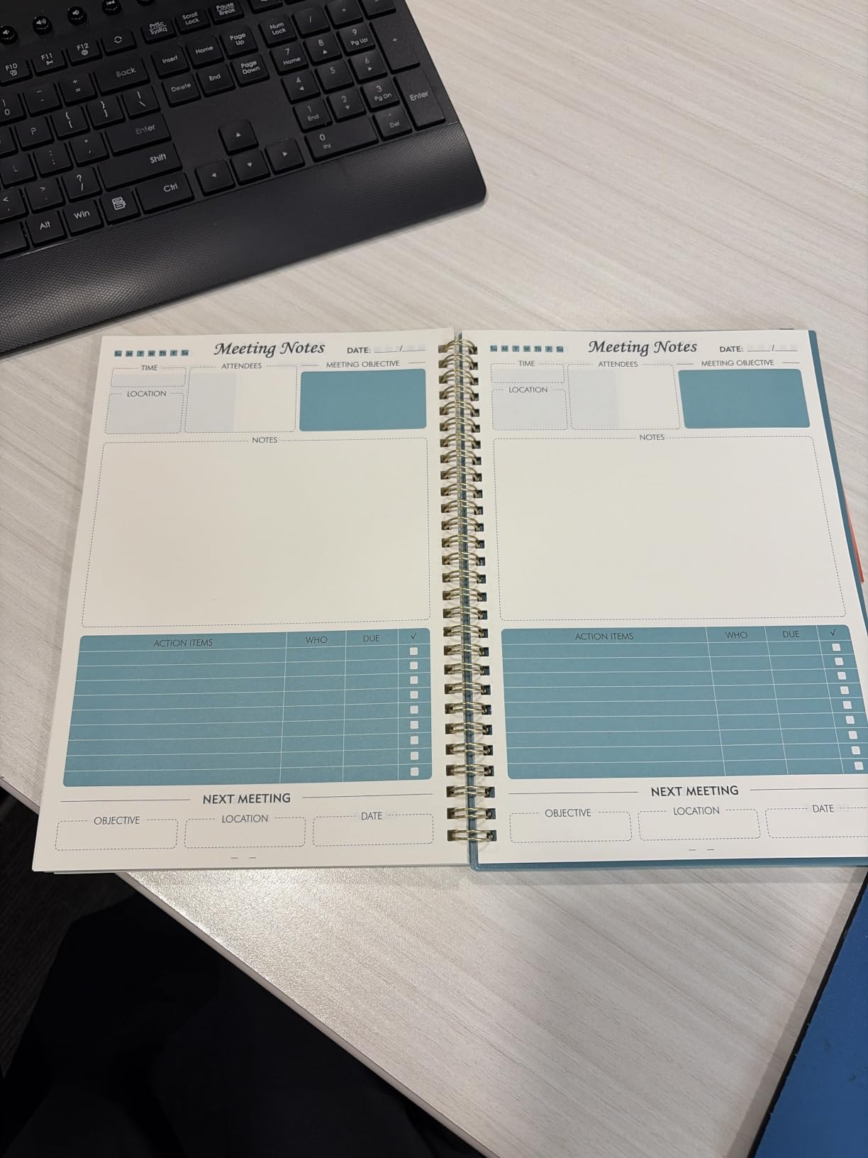 Meeting Notebook for Work, Meeting Planner 160 Pages customer photo 2