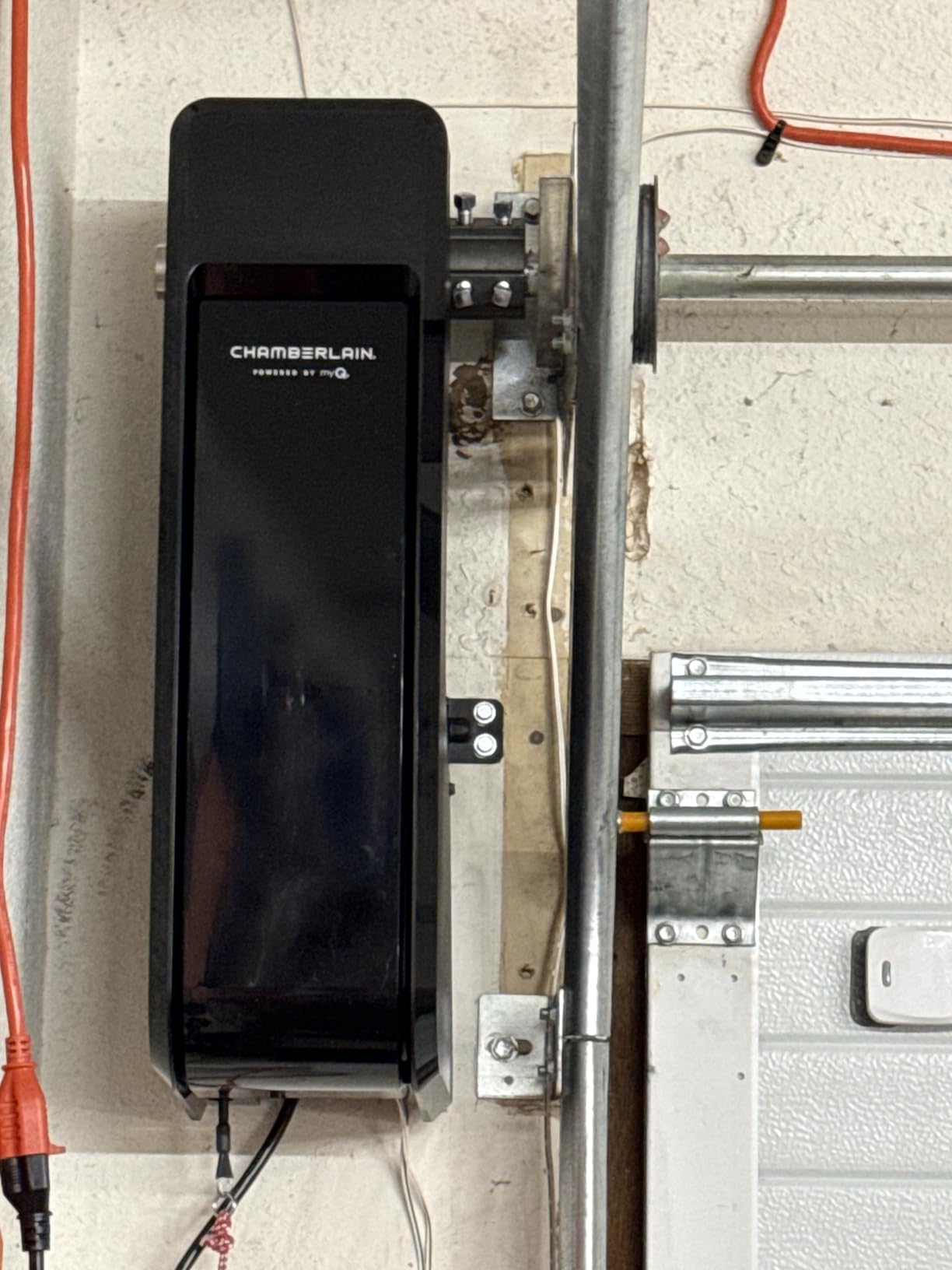 Chamberlain Wall Mount myQ Garage Door Opener, Battery Backup | Space Saving & Whisper-Quiet performance customer photo 2