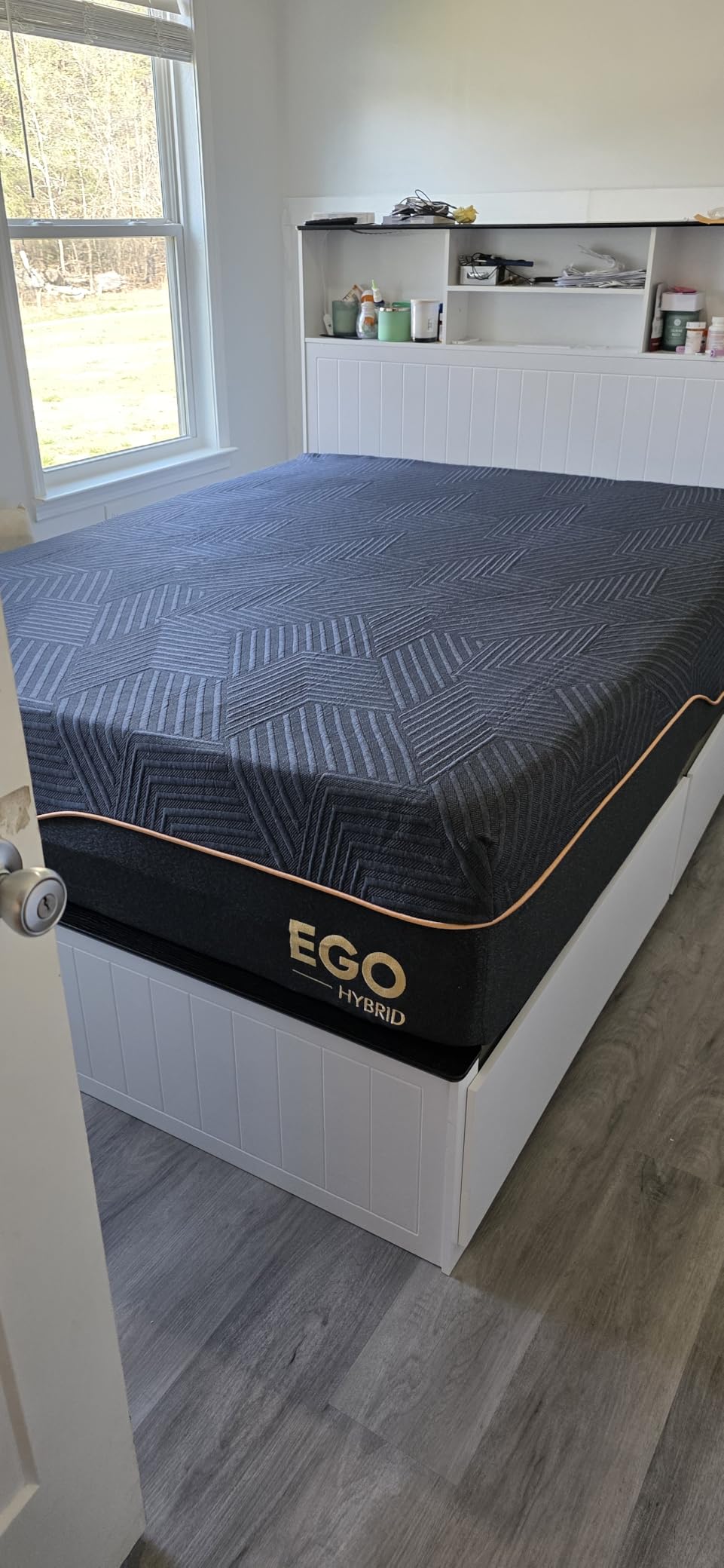 MLILY EGOHOME 14'' Hybrid Queen Mattress, Memory Foam Pocket Spring Mattress with Cooling Cover, Bed in a Box, CertiPUR-US Certified, Targeted Support Pressure Relief, 60''x80''x14'' customer photo 2