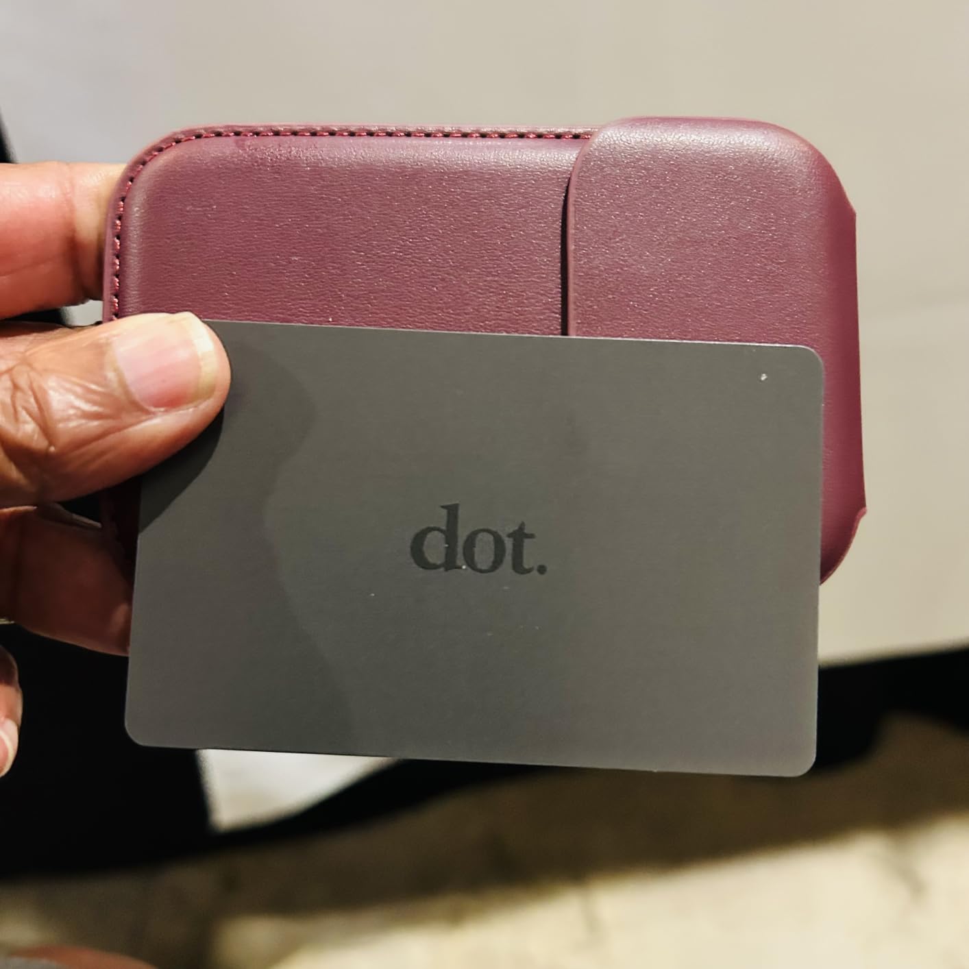 dot. Card - Digital Business Card - Tap Compatible with iPhone & Android (Black) customer photo 2