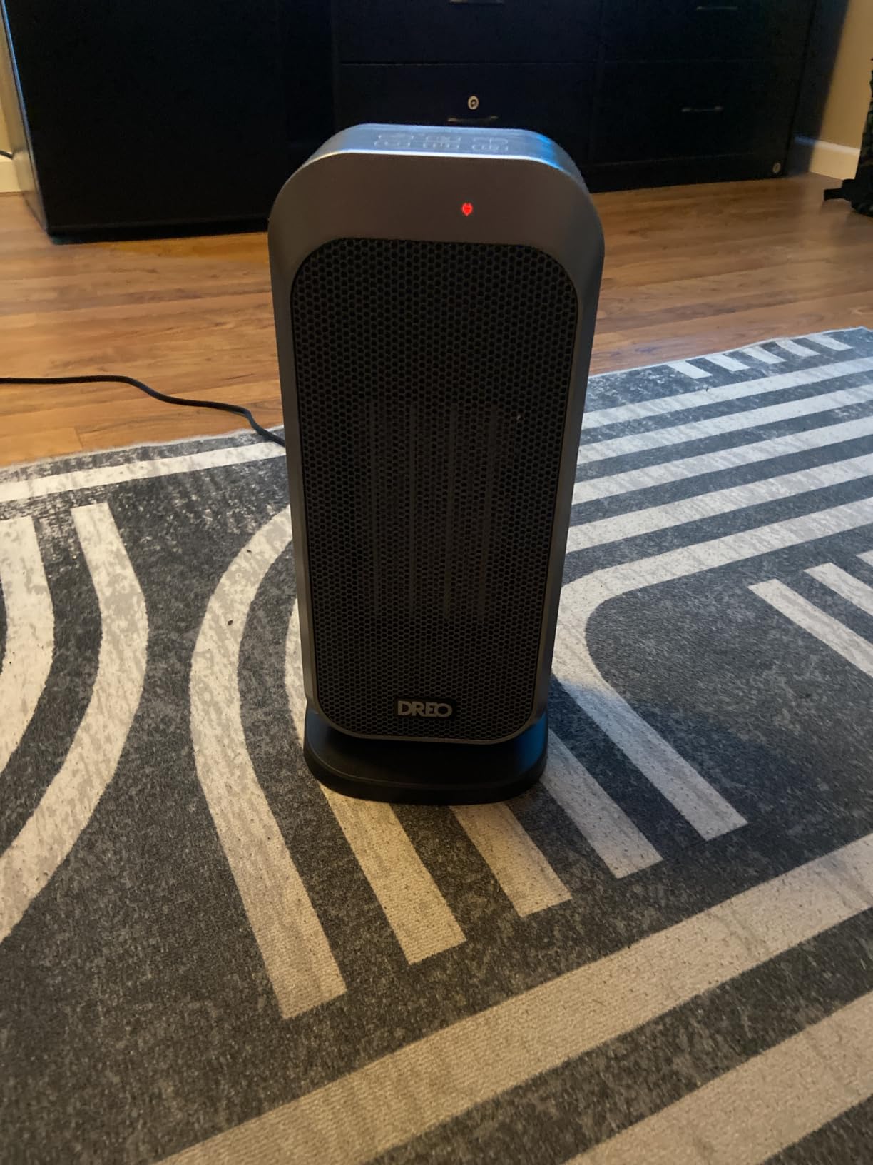DREO Quiet Space Heater, 1500W Portable Heaters for Indoor Use with Remote | 70° Oscillation, 11.5 ft/s Fast, 8 Safety Protection, Adjustable Thermostat customer photo 2