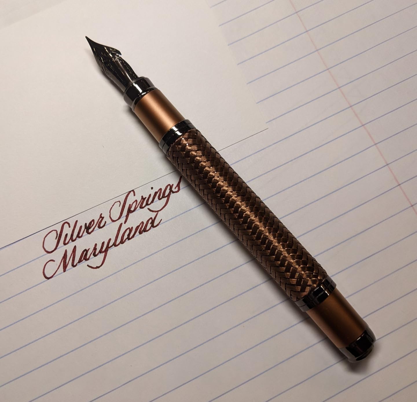 Monteverde Innova Formula M Fountain Pen, Bronze - Flex Nib, Durable PVD Coating, Refillable, JoWo Stainless Steel Nib, Premium Gift Box customer photo 1