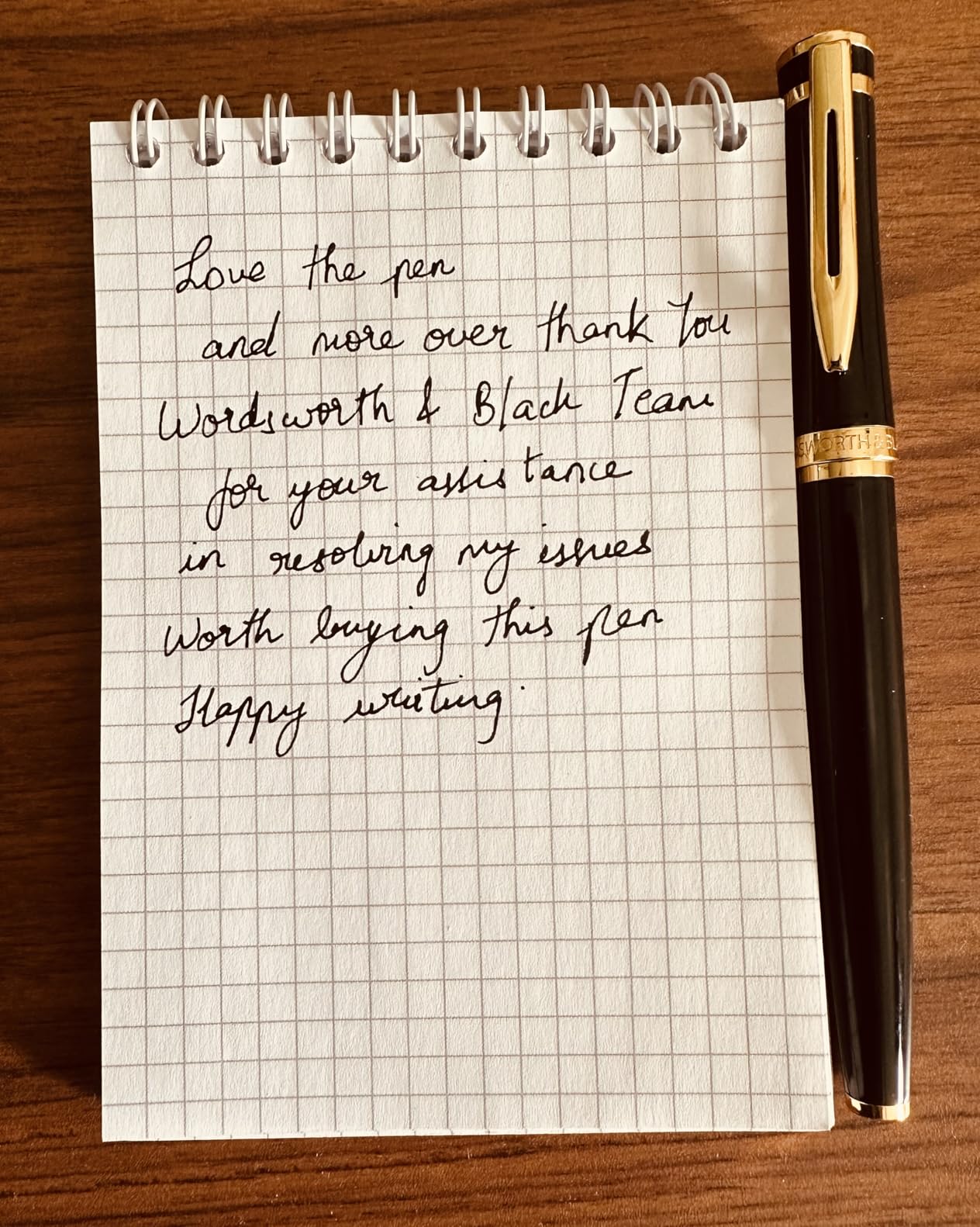 Wordsworth & Black Luxury Fountain Pen Set for Writing, Fine Nib, Black | Gift for Men & Women, Brass Body, German Iridium, Converter + 24 Ink Cartridges, Refillable customer photo 1