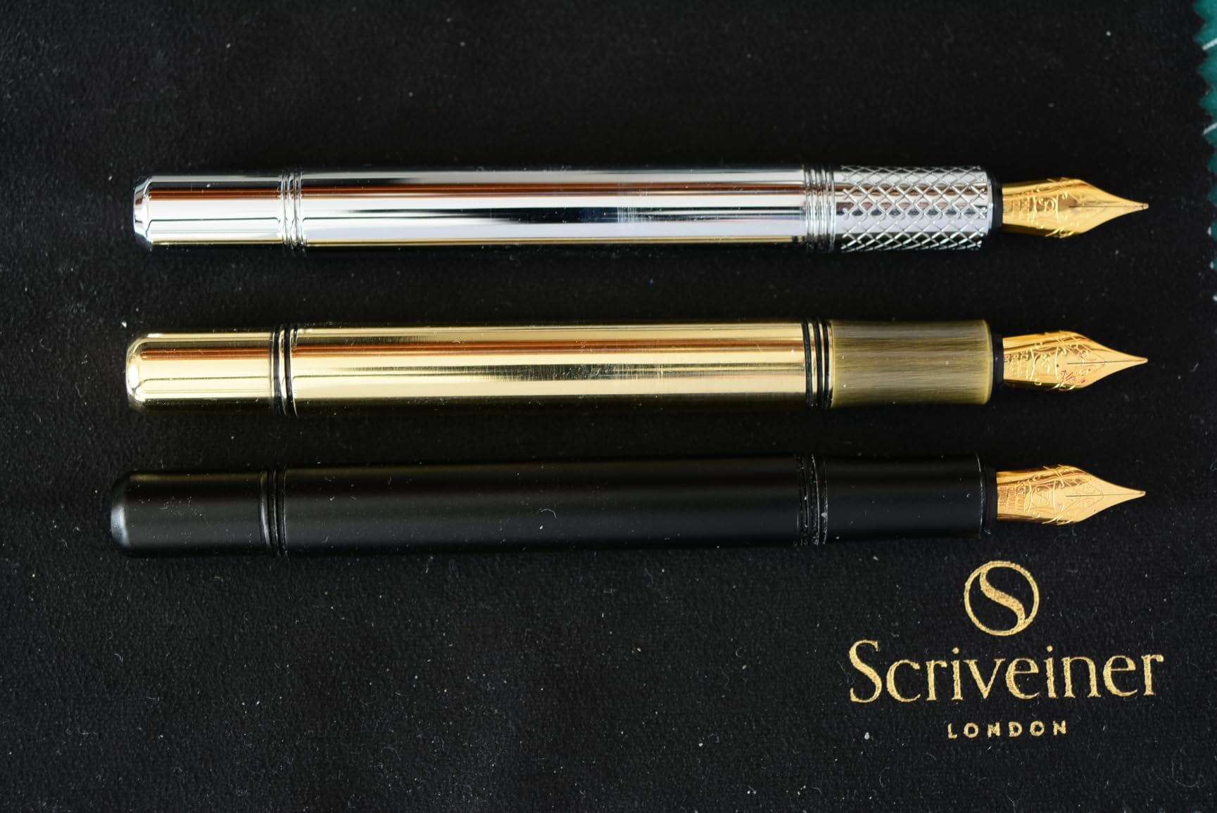 Scriveiner Gold Luxury Fountain Pen (Fine) - Award Winning - Heavy Pocket Stunning Luxury Pen, Real Gold Plating, German Nib & Converter, Nice Gift Pens for Men & Women customer photo 2