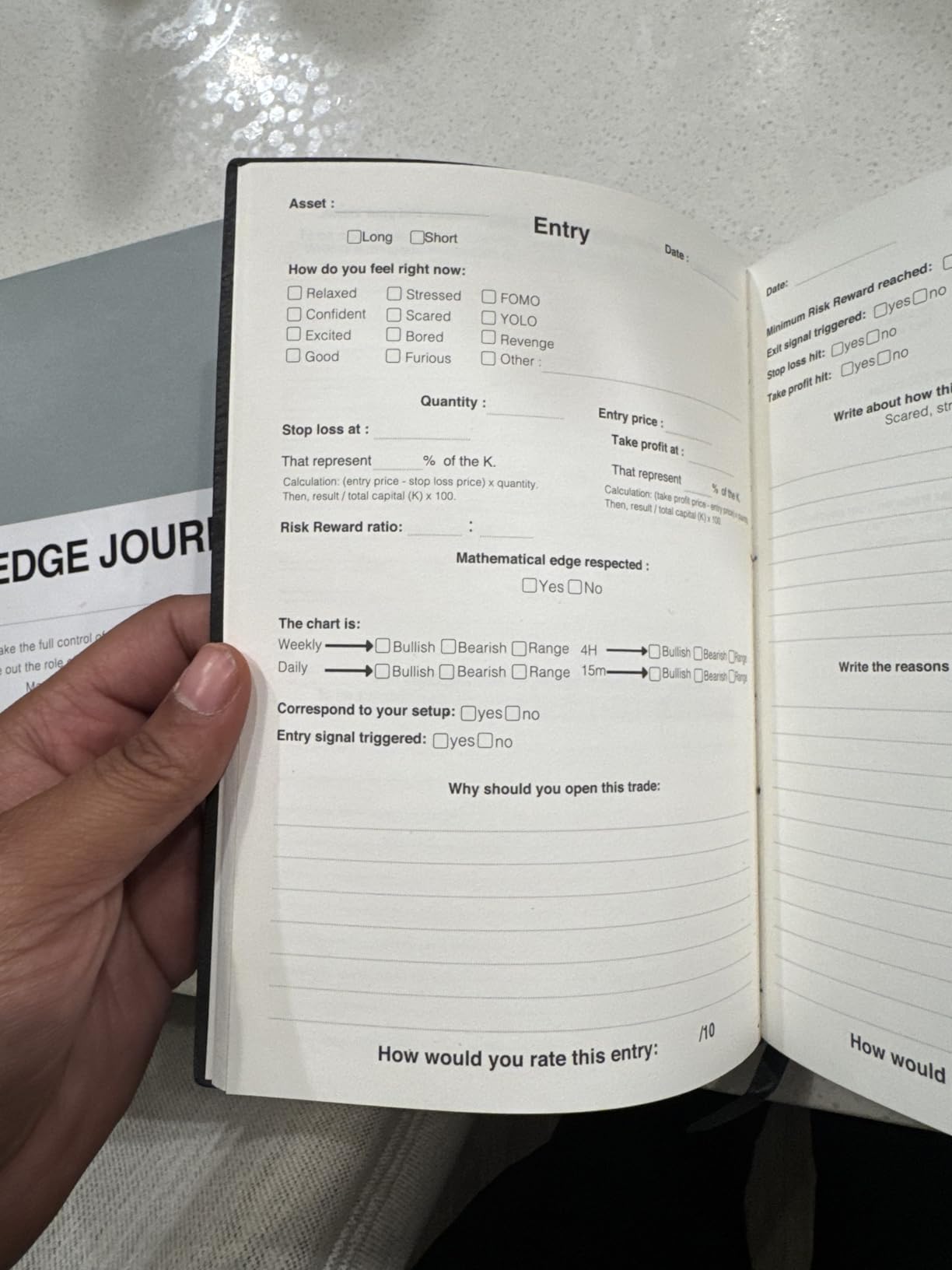 Trading Journal and Trading Log Book | Digital Money Management File, Track Psychologic Patterns, Risk Management, Compatible with Crypto Stocks & Forex Market customer photo 2