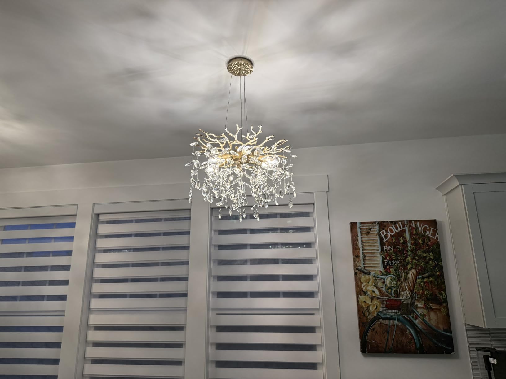 EGM Gold Tree Branch Chandelier 32