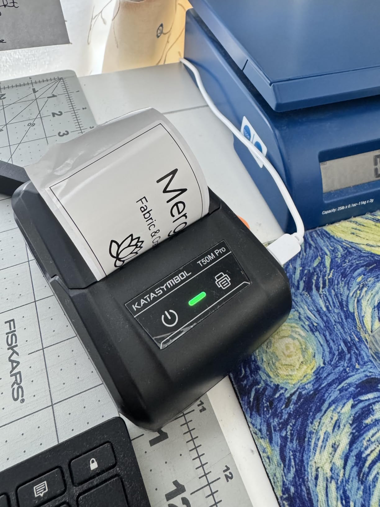 SUPVAN T50M Pro Bluetooth Label Maker Machine with Tape, Wide Waterproof Label, Versatile App with 30+ Fonts and 660+ Icons, Inkless Labeler for Home, Kitchen, School, Office Organization, Black customer photo 2