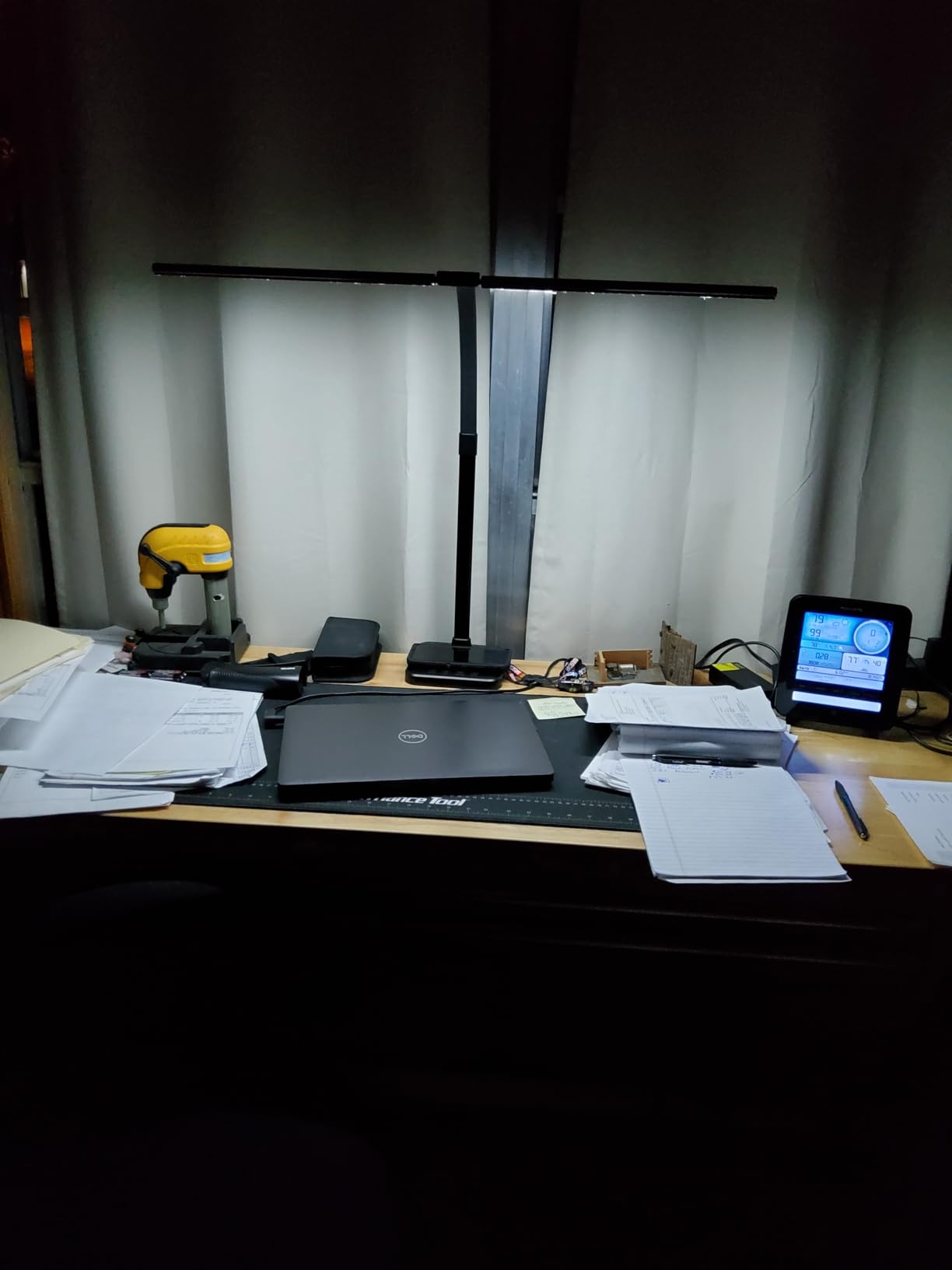 ShineTech LED Desk Lamp, 24W Double Head Desk Light with Wireless Charging | 25 Lighting Modes, USB Port, Dual Swing Arm, Eye-Caring, Auto-Off Timer & Memory Function, for Home Office Dorm Piano Nail customer photo 1