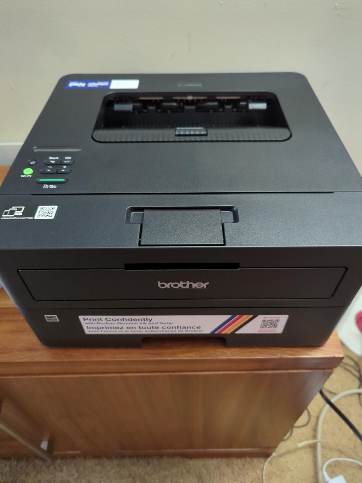 Brother HL-L2460DW Wireless Compact Monochrome Laser Printer with Duplex, Mobile Printing, Black & White Output | Includes Refresh Subscription Trial(1), Works with Alexa customer photo 2