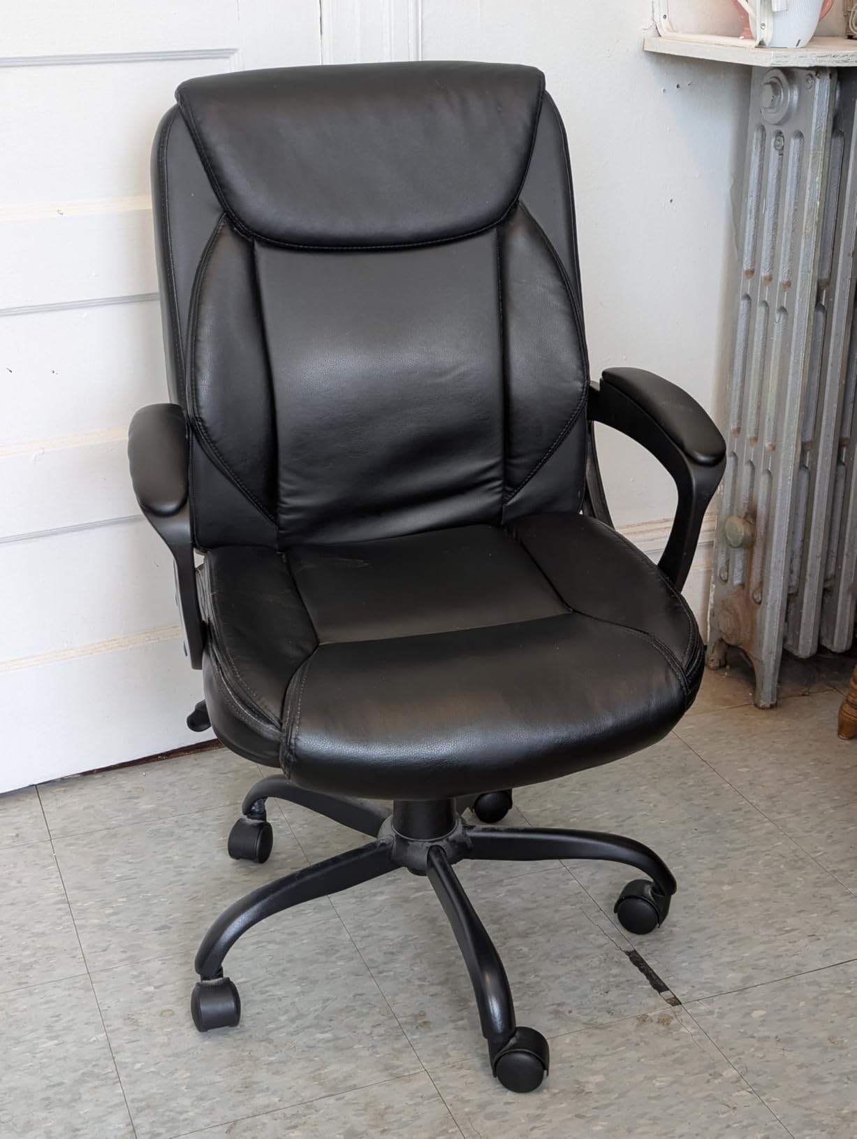 TRALT Office Chair - Ergonomic Desk Chair with Adjustable Lumbar Support, Mesh Computer Chair, Executive Chair for Home Office Comfortable Lumbar Support (1, White) customer photo 1