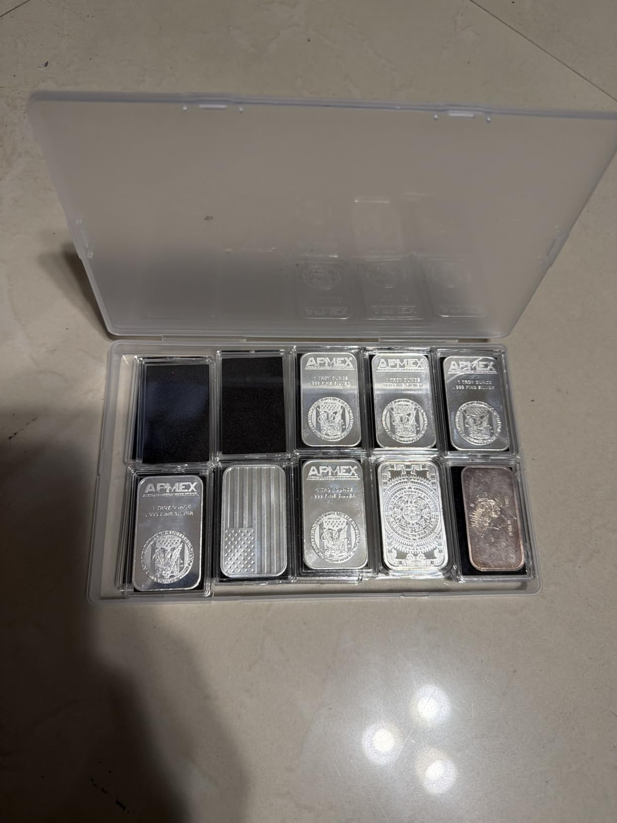 10oz Silver Bar Holder - 5Pcs Capsule Storage Container for 10 Ounce Bars customer photo 1