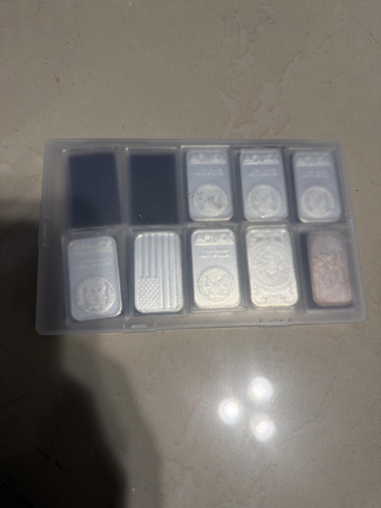 10oz Silver Bar Holder - 5Pcs Capsule Storage Container for 10 Ounce Bars customer photo 2