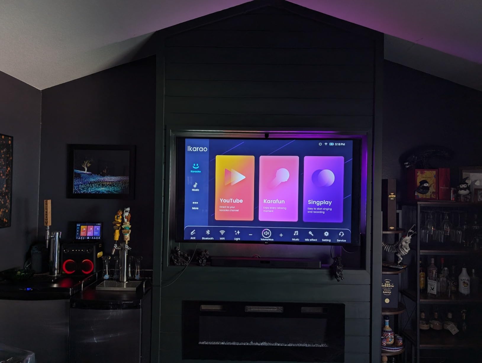 Ikarao Smart Karaoke Machine for Adults - with Lyrics Display, 32GB Karaoke Tablet, 2 Wireless Mics, Professional Karaoke System, 300W Peak Power, 4 DJ Lights, Karaoke Speaker for Any Occasion customer photo 2