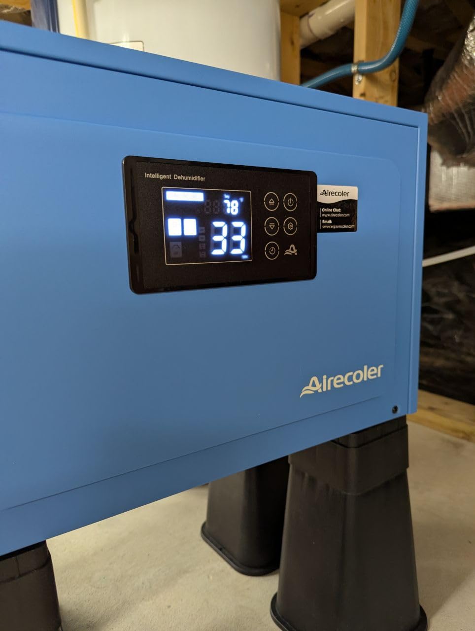 125 Pints Commercial Dehumidifier for Crawl Spaces & Basements with Drain Hose, Industrial Grade Water Damage Restoration for up to 6,000 sq ft, Auto Defrost, Memory Starting customer photo 1