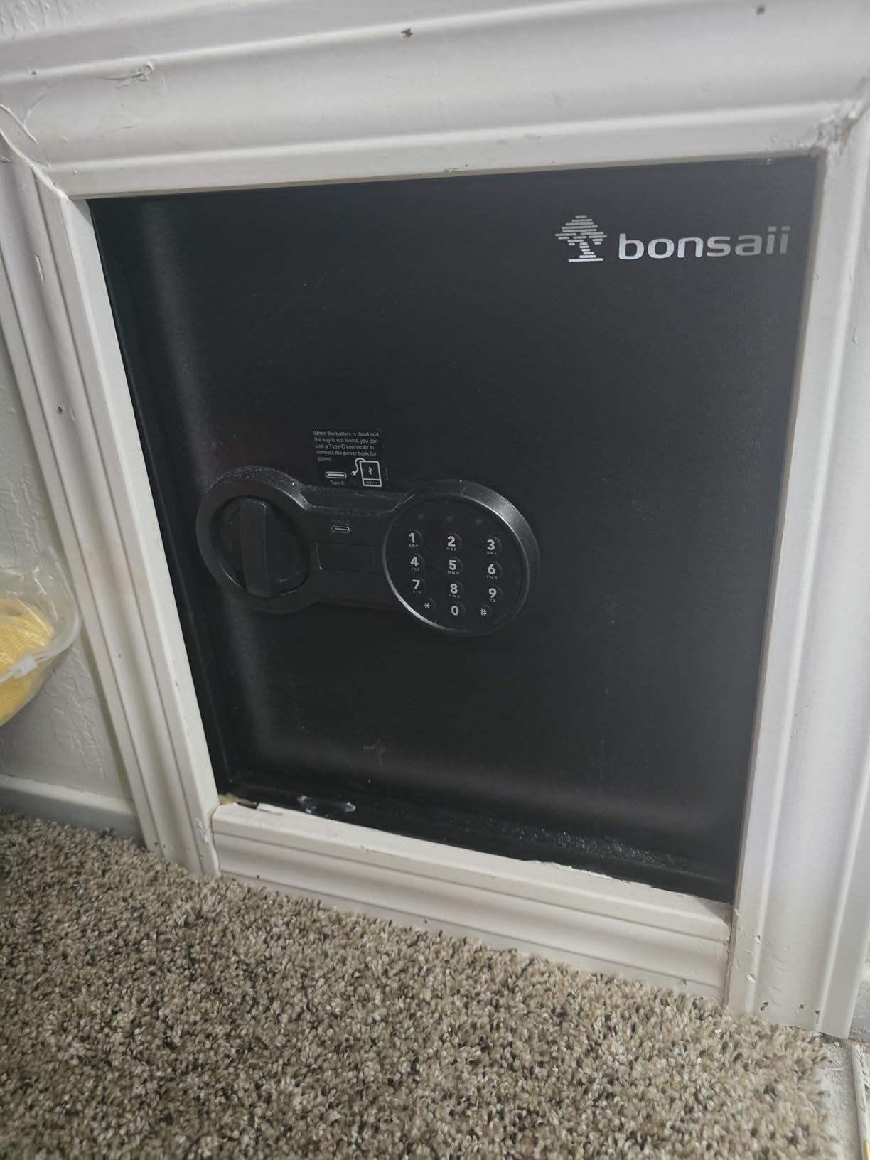 Bonsaii Security Safe Box, 1.2 Cubic Feet Large Document Safe Box, New Type of Digital Keypad Lock, Removable Shelf for Money, Jewelry and Valuables customer photo 2