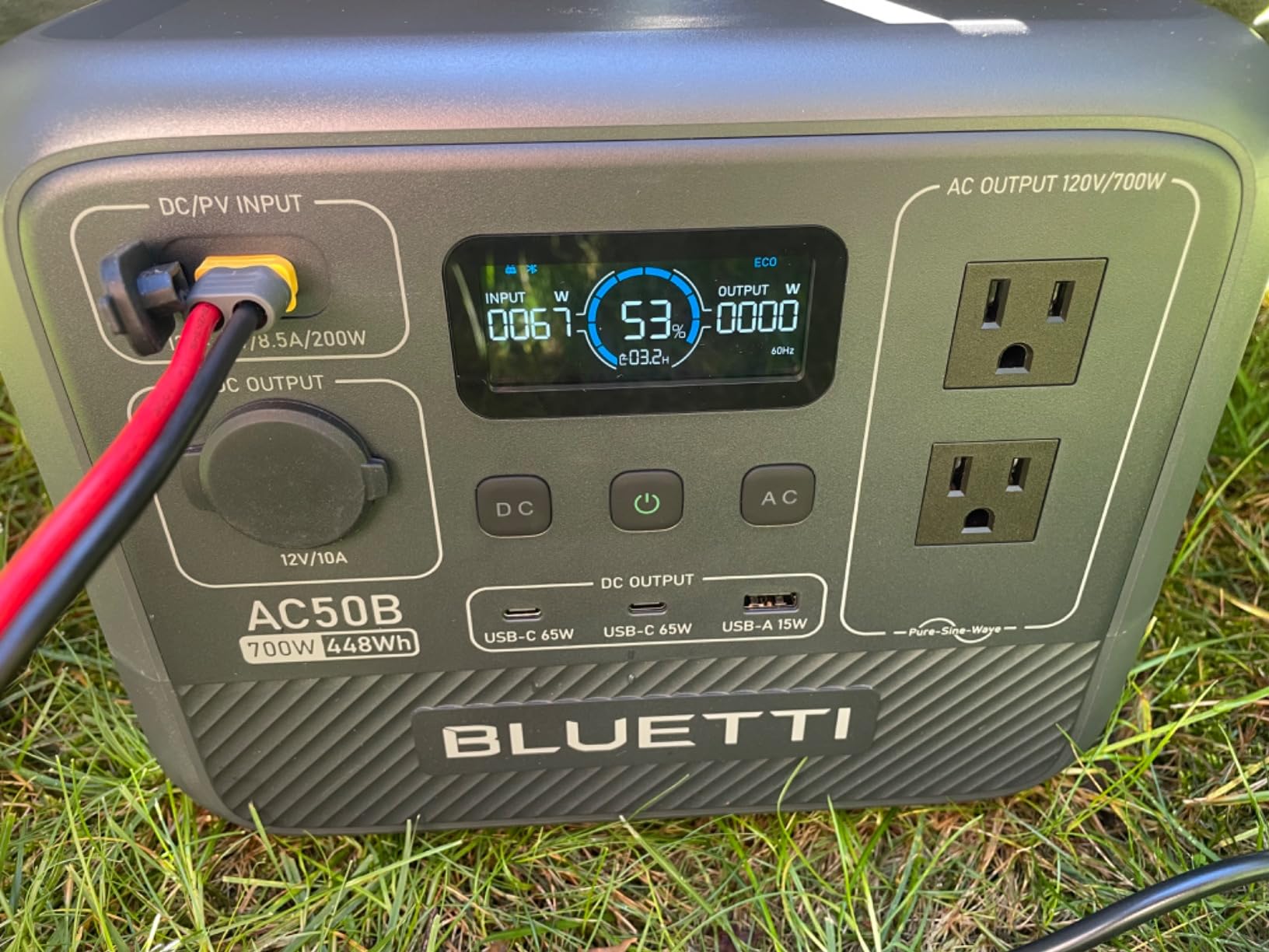 BLUETTI AC50B Portable Power Station 448Wh 700W LFP Battery Solar Generator, Power Lifting 1000W, 45 Min 0-80% Fast Charging, Emergency Backup Power for Blackout, Camping, Outage and Road Trip customer photo 2