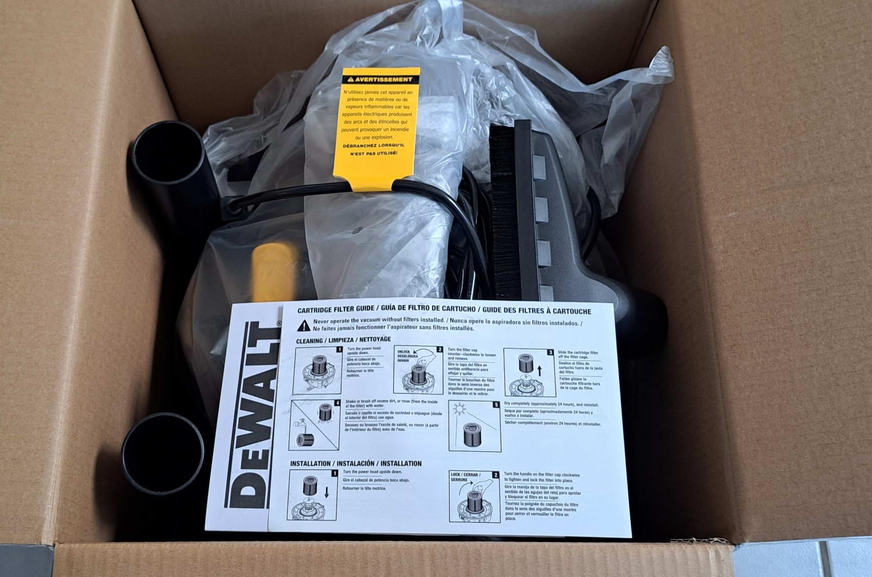 DEWALT STEALTHSONIC 5 Gallon Shop Vacuum Wet and Dry, 4 Peak HP, DXV05S-QT | Ultra Quiet customer photo 2