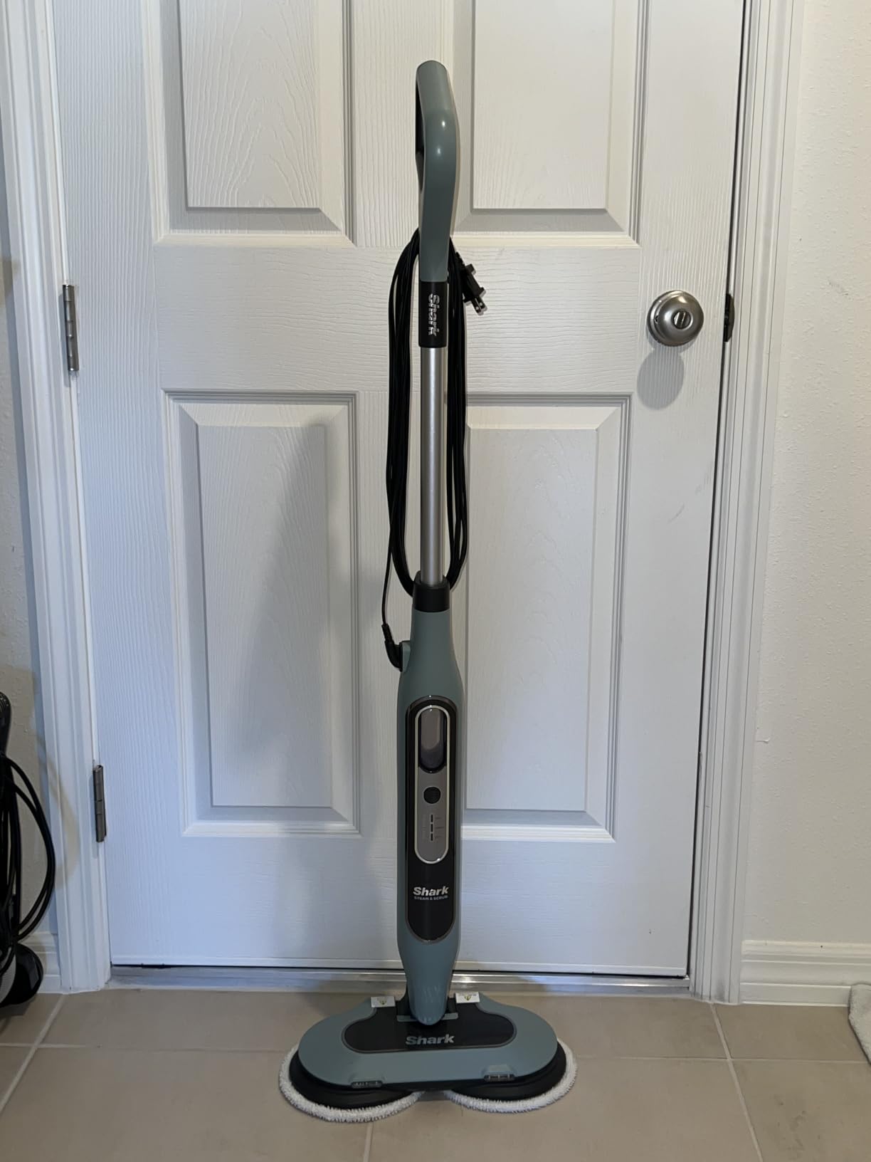 Shark Steam & Scrub Steam Mop, All-in-One Hard Floor Cleaner, Grey, S8001 customer photo 2