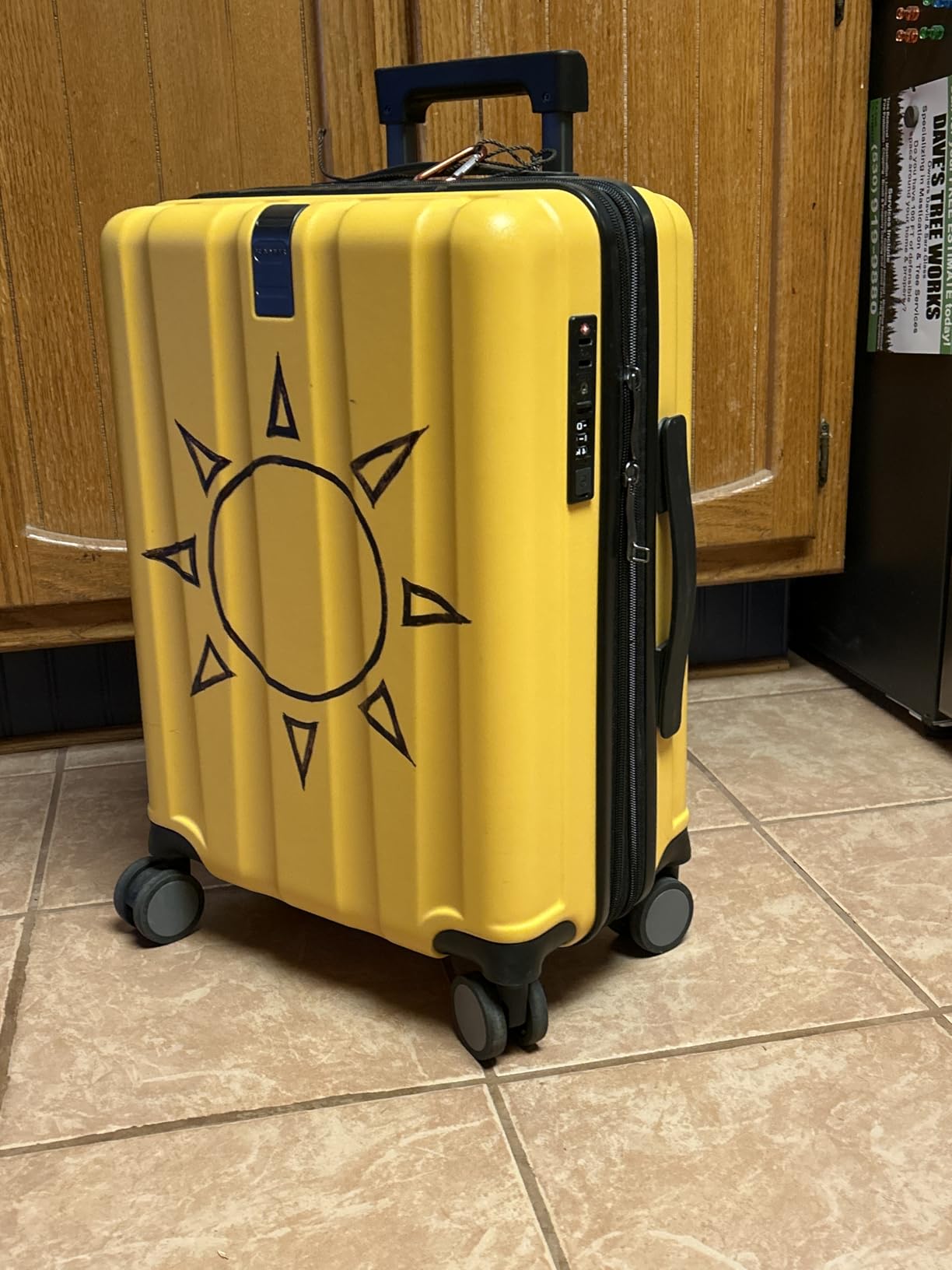 Carry On Luggage Suitcase Rolling Luggage, Carry-On 20-Inch customer photo 1