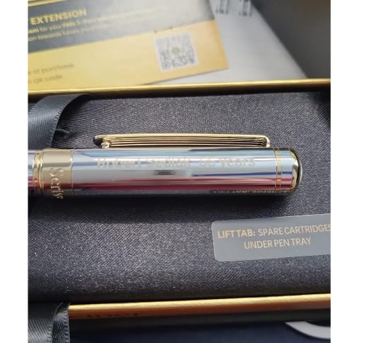Scriveiner Personalized Gold Fountain Pen - Stunning Luxury Pen, Real Gold Plating, Schmidt Ink Refill, Best Engraved Fountain Pen Gift Set for Men & Women, Custom Name Engraving customer photo 2