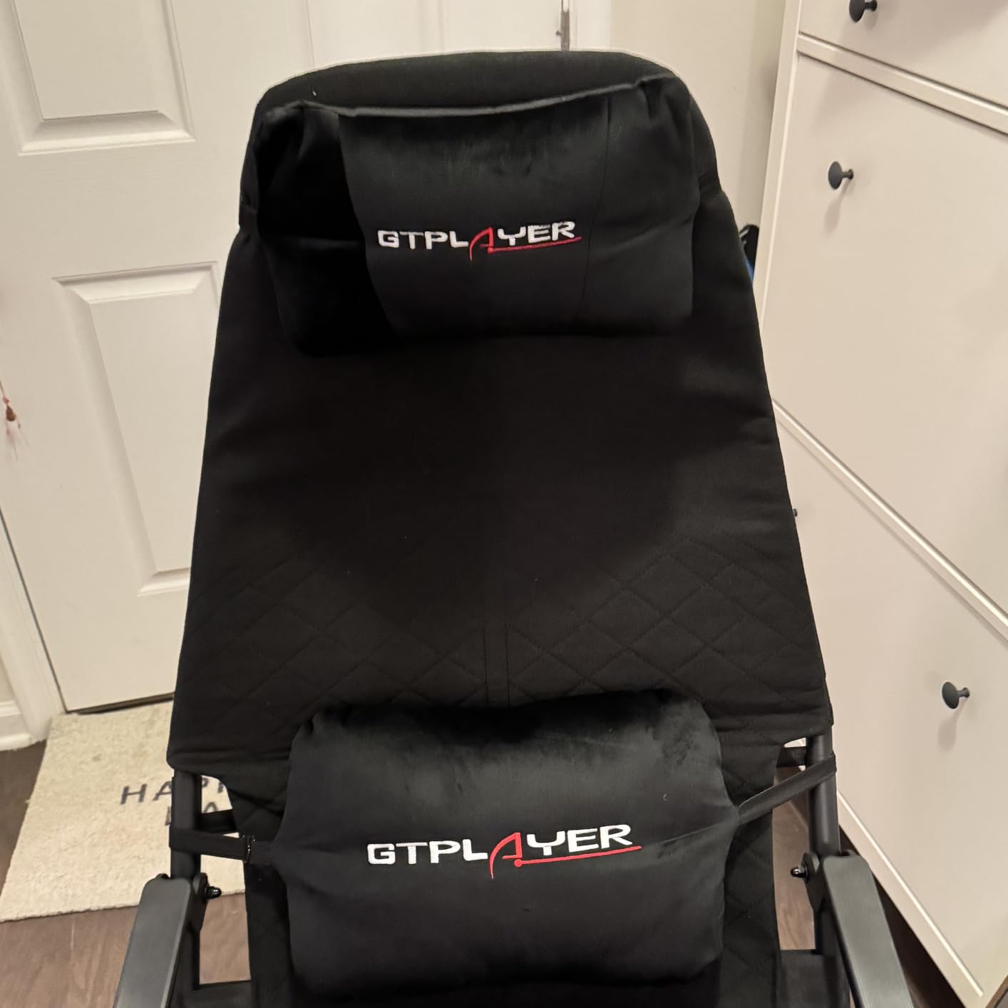 GTPLAYER Sim Racing Cockpit Foldable & Adjustable for High Performance Sim Racing Compact & Flexible Supports All Steering Wheels & Pedals for PC Wheel and Pedals Not Included(Black) customer photo 2