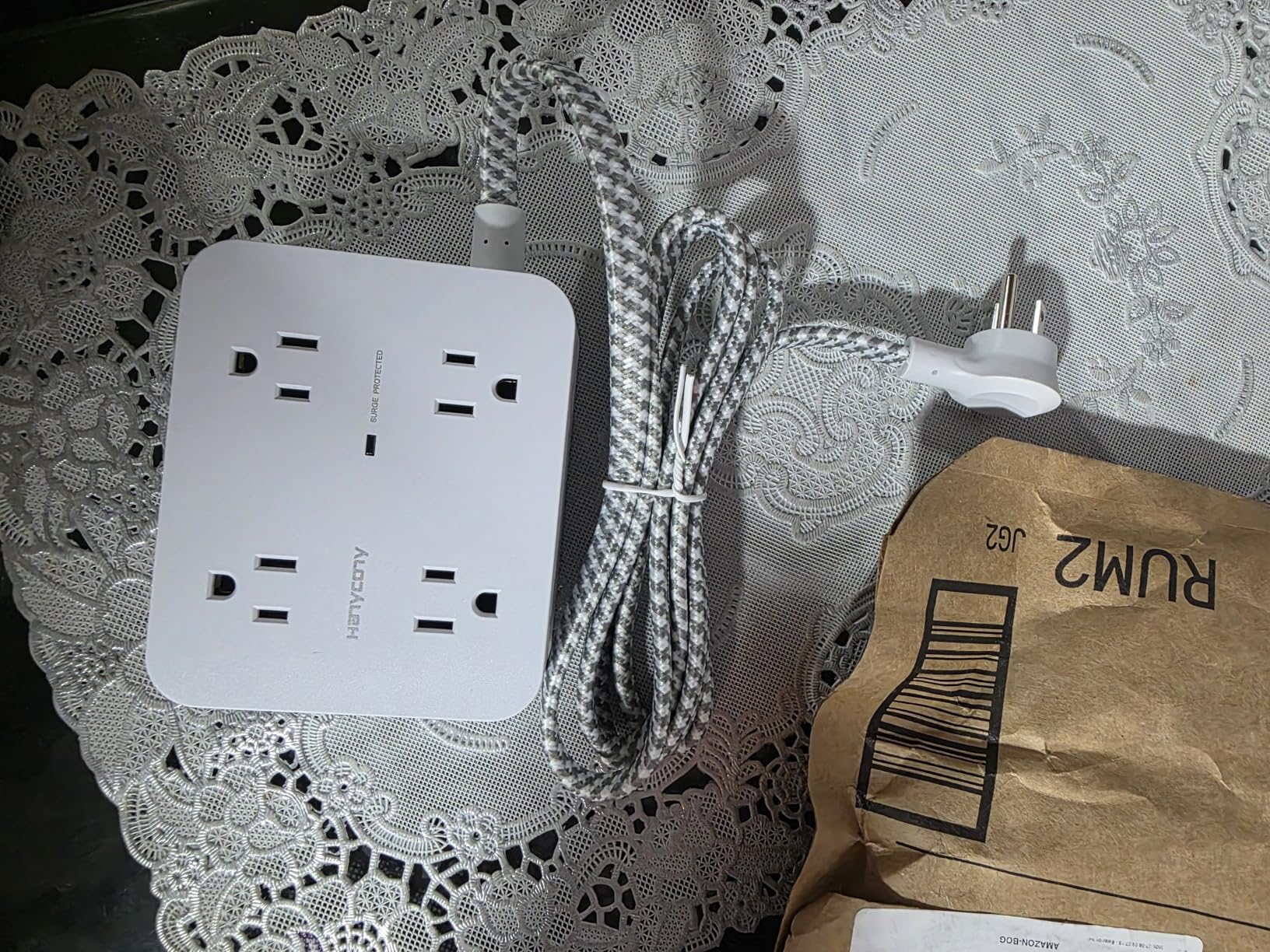PD 30W USB C Power Strip Surge Protector 6Ft, 1080J Desk Charging Station | 8 Outlets 4 USB(2 USB C Ports), Desk Charging Station, Flat Plug Extension Cord, Home Office College Dorm Room Essentials customer photo 1