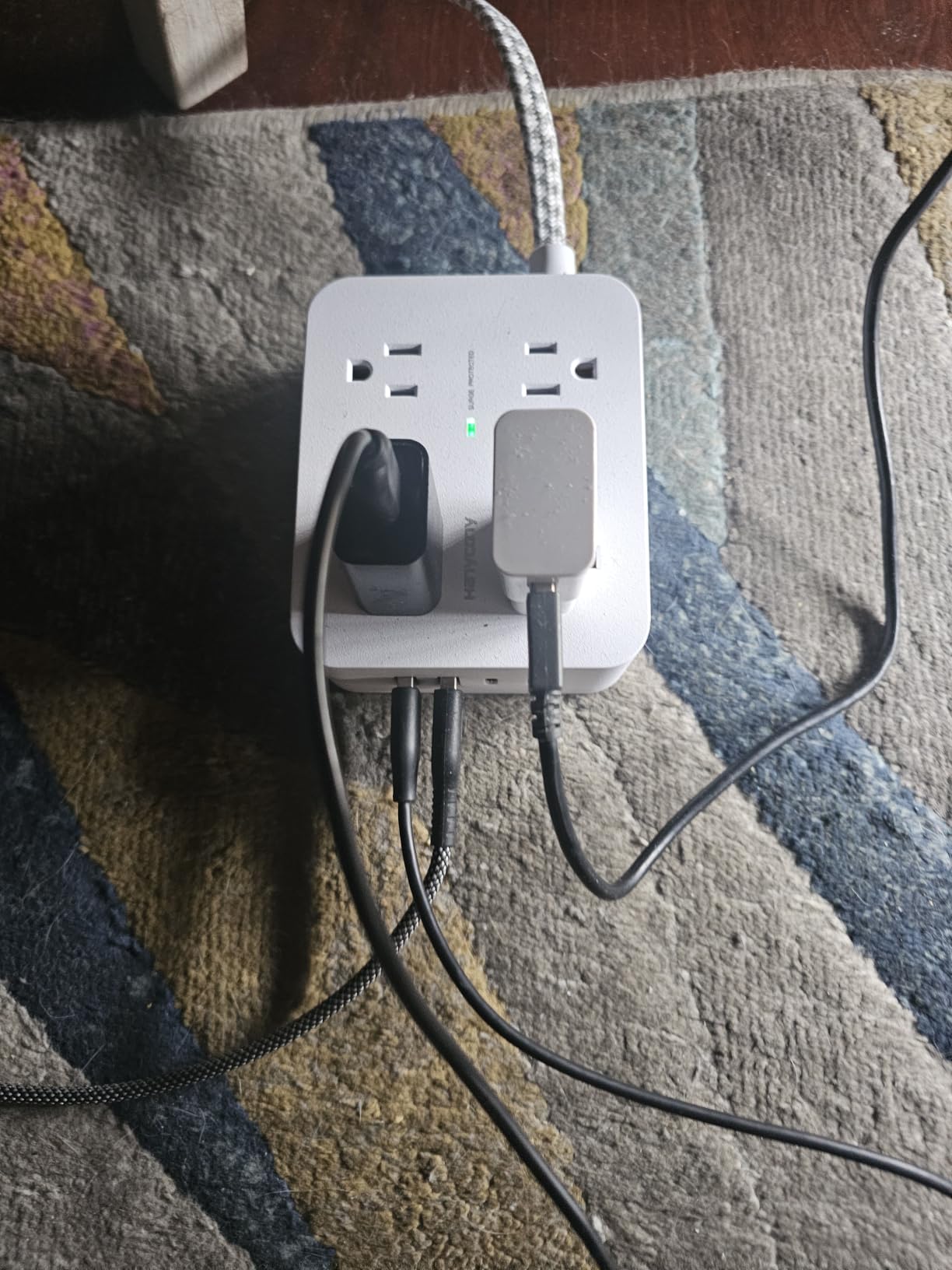 PD 30W USB C Power Strip Surge Protector 6Ft, 1080J Desk Charging Station | 8 Outlets 4 USB(2 USB C Ports), Desk Charging Station, Flat Plug Extension Cord, Home Office College Dorm Room Essentials customer photo 2
