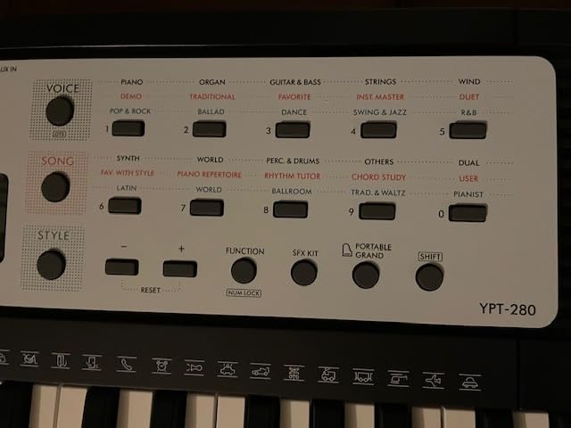 Yamaha 61-Key Portable Keyboard for Beginners with Built-In Songs, Quiz Mode, Music Rest, with Power Adapter YPT280 customer photo 2