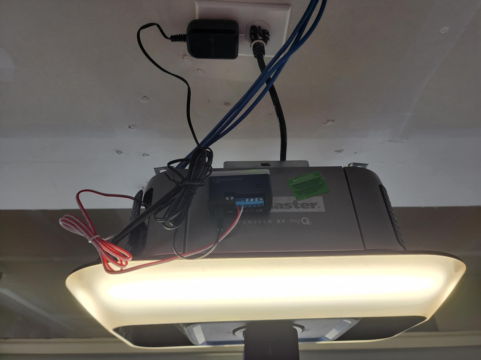 Konnected Smart Garage Door Opener blaQ - Works with Chamberlain/Liftmaster Security+ Openers - Local myQ Alternative customer photo 1