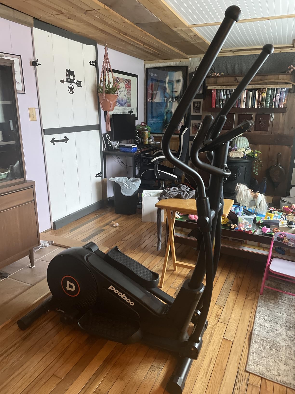 pooboo Elliptical Machine, Elliptical Exercise Machine with 16-Level Resistance&Quiet Magnetic Driving System, Elliptical Machine for Home with LCD Monitor&15.5-17IN Stride, 350LBS Weight Capacity customer photo 2
